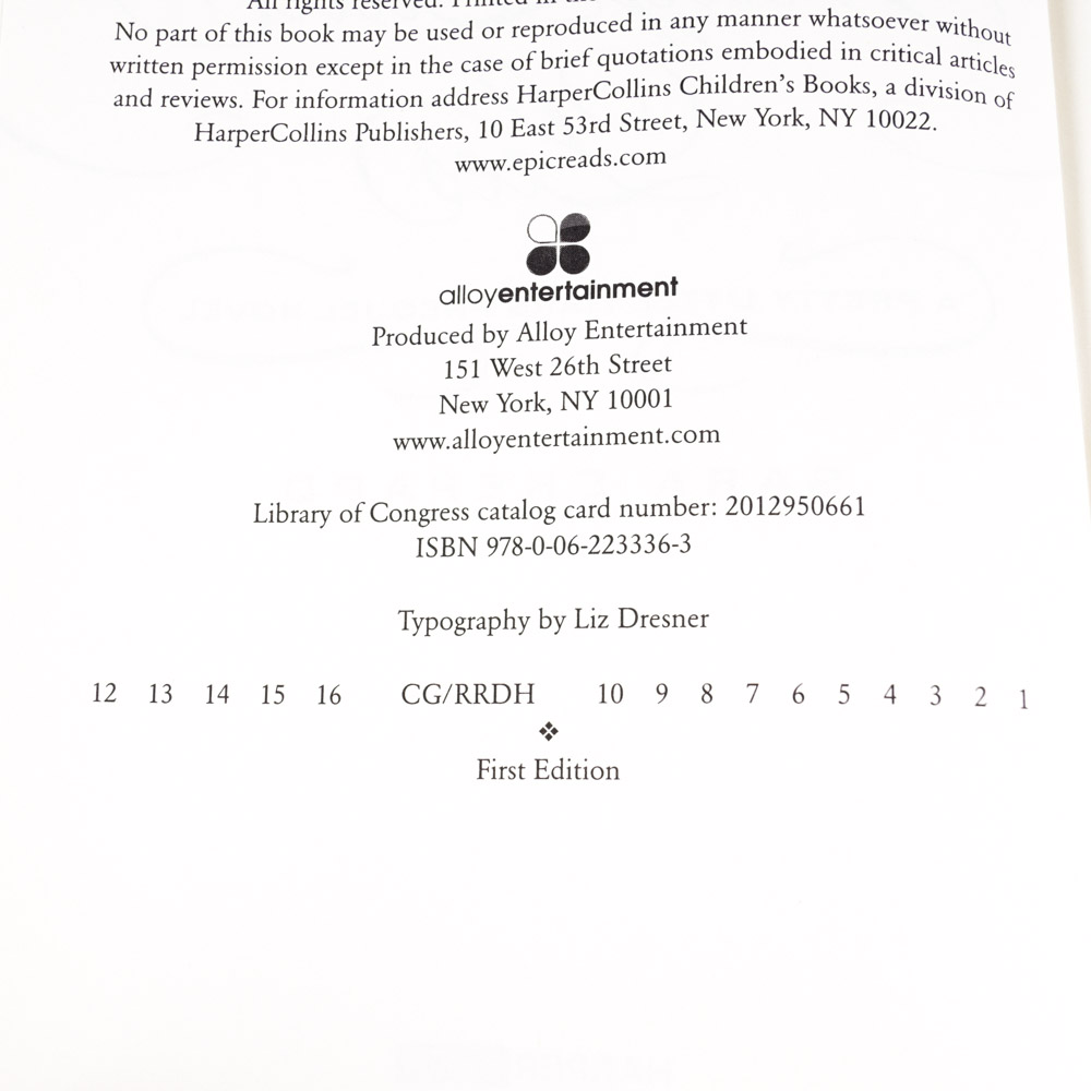 Teen Fiction Books featuring "Ali's Pretty Little Lies"