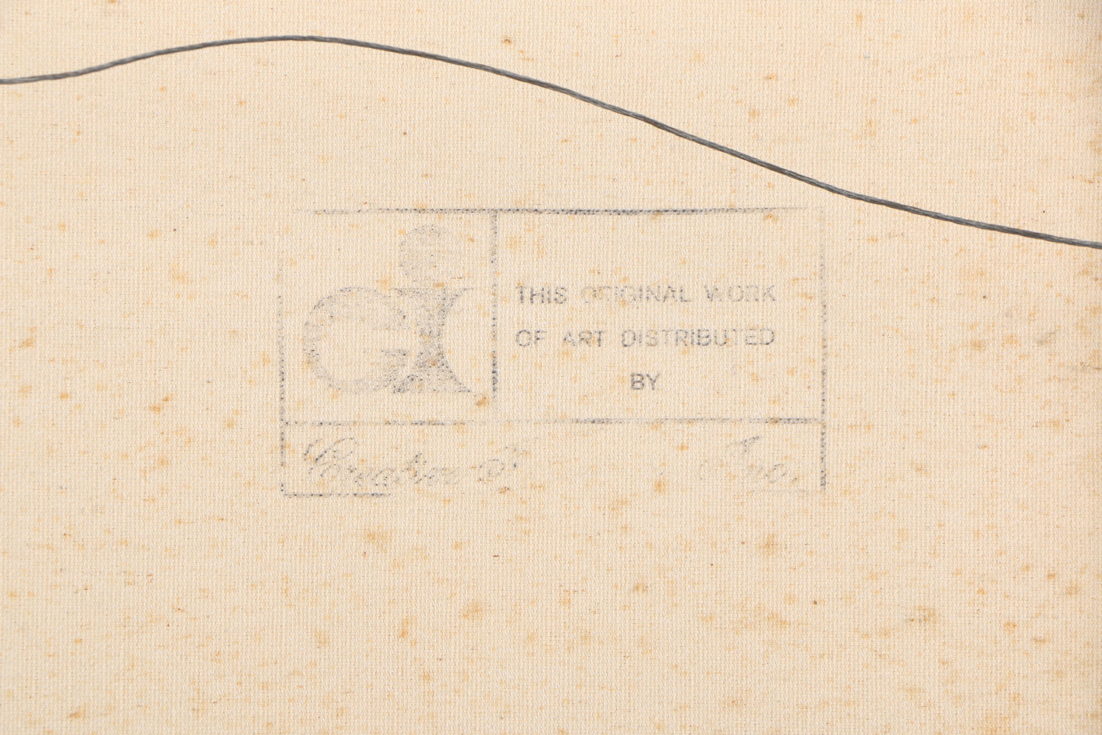 J. Medina Oil Painting on Canvas of a Snowy Barn