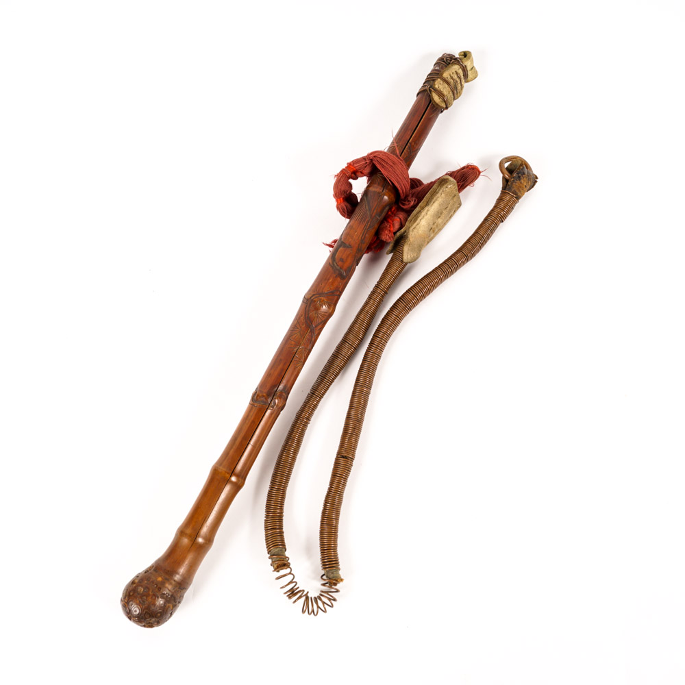 Antique Bamboo Handle Whip