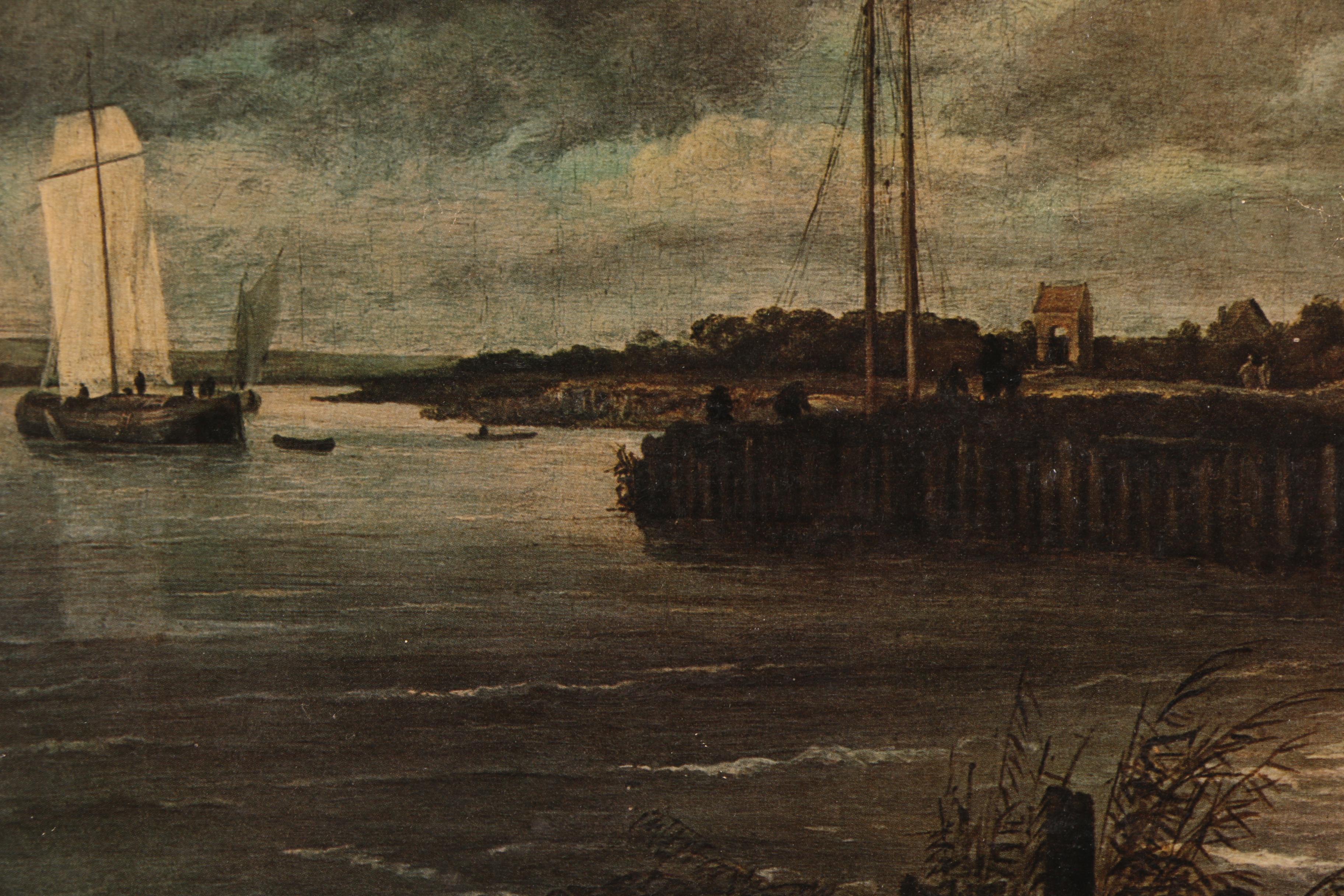 Offset Lithograph After Ruisdael's "Windmill at Wijk bij Duurstede"