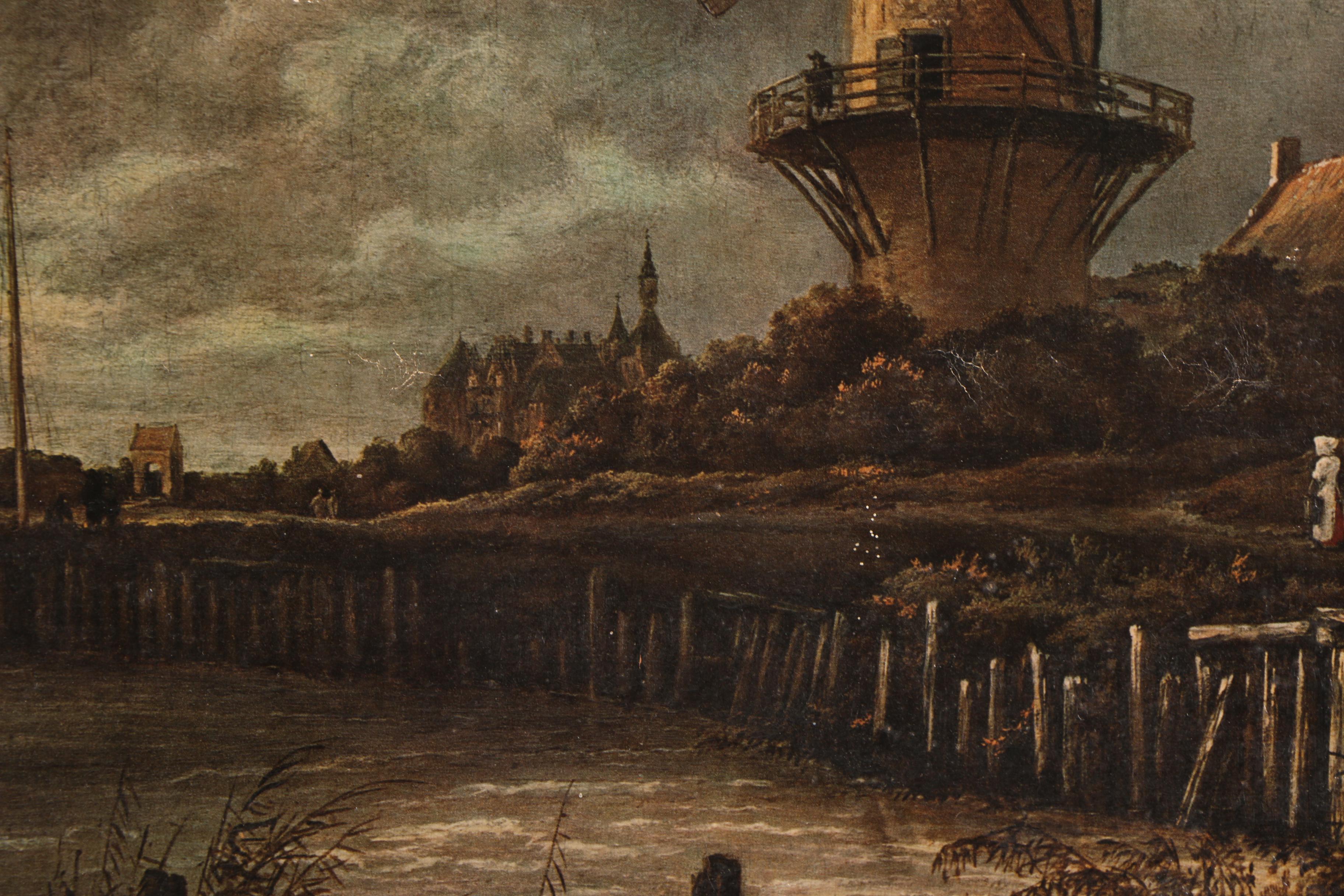 Offset Lithograph After Ruisdael's "Windmill at Wijk bij Duurstede"