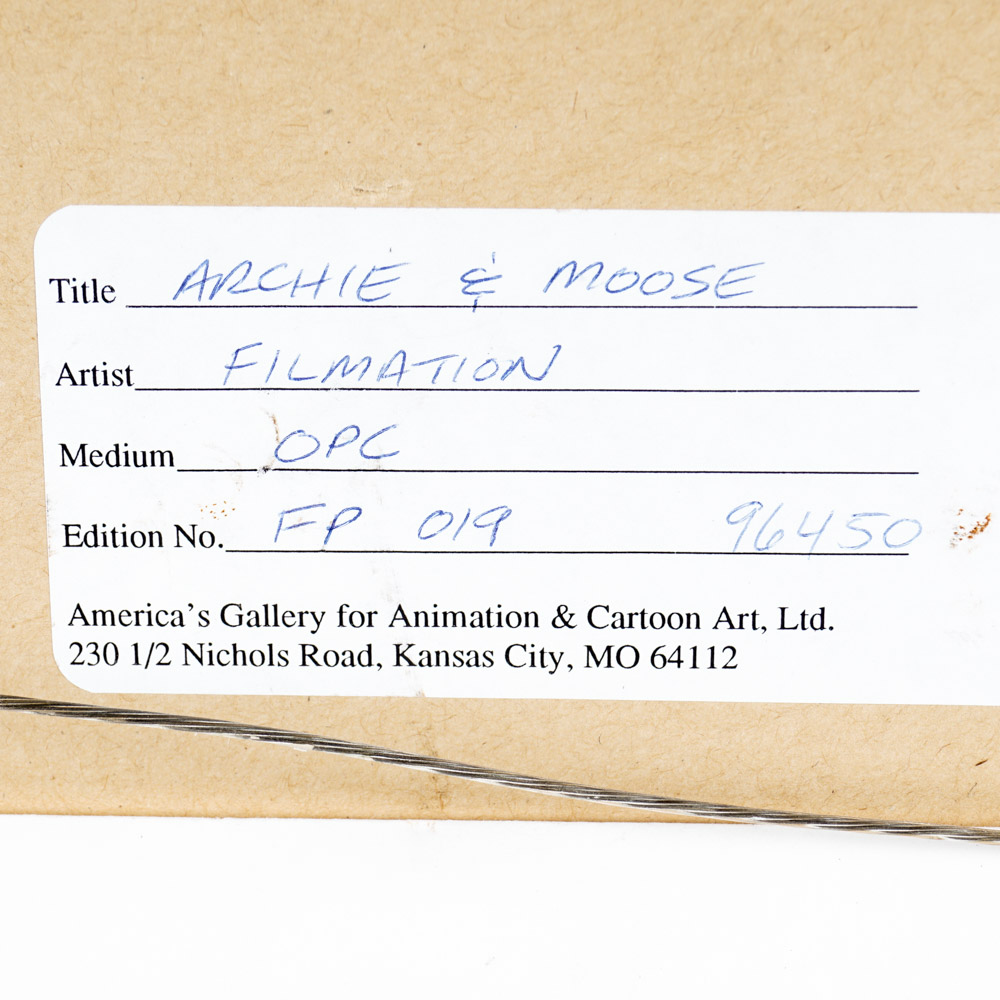 Original Circa 1960s Production Cel from Filmation's "The Archie Show"