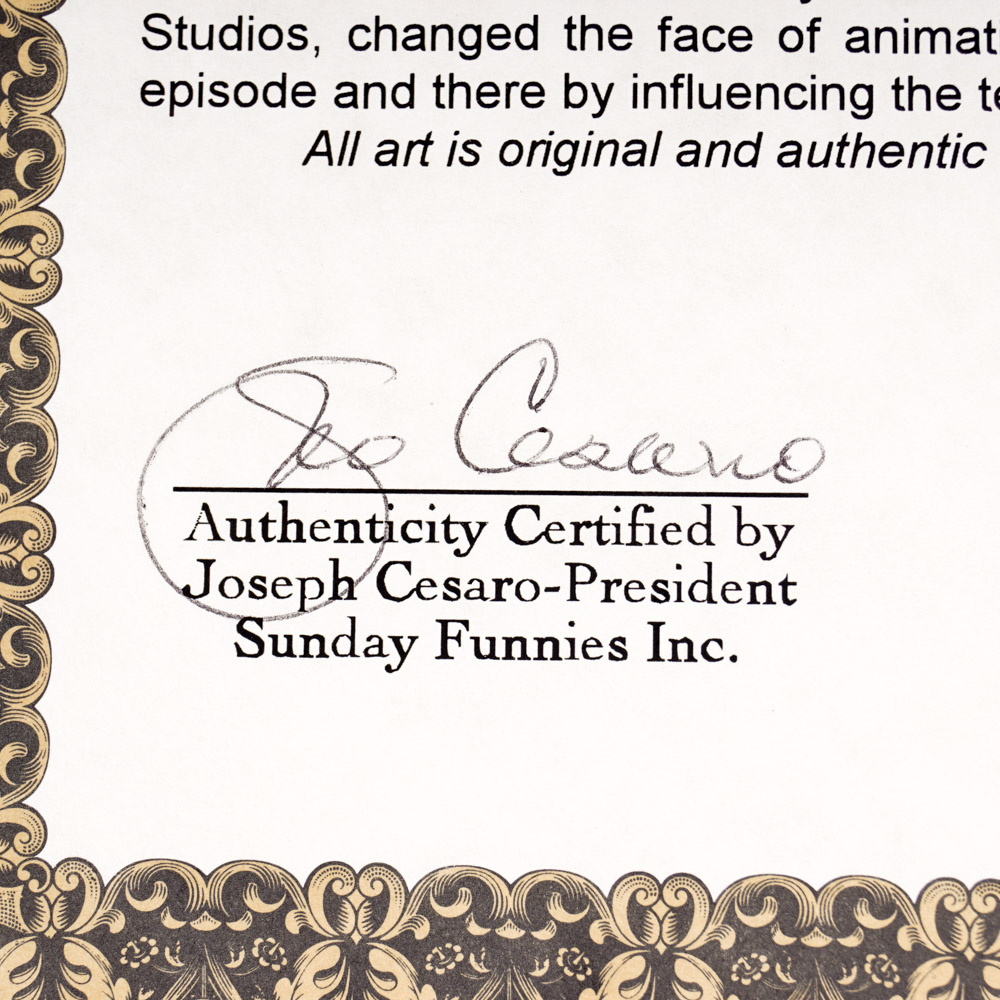 Original Circa 1960s Production Cel from Filmation's "The Archie Show"