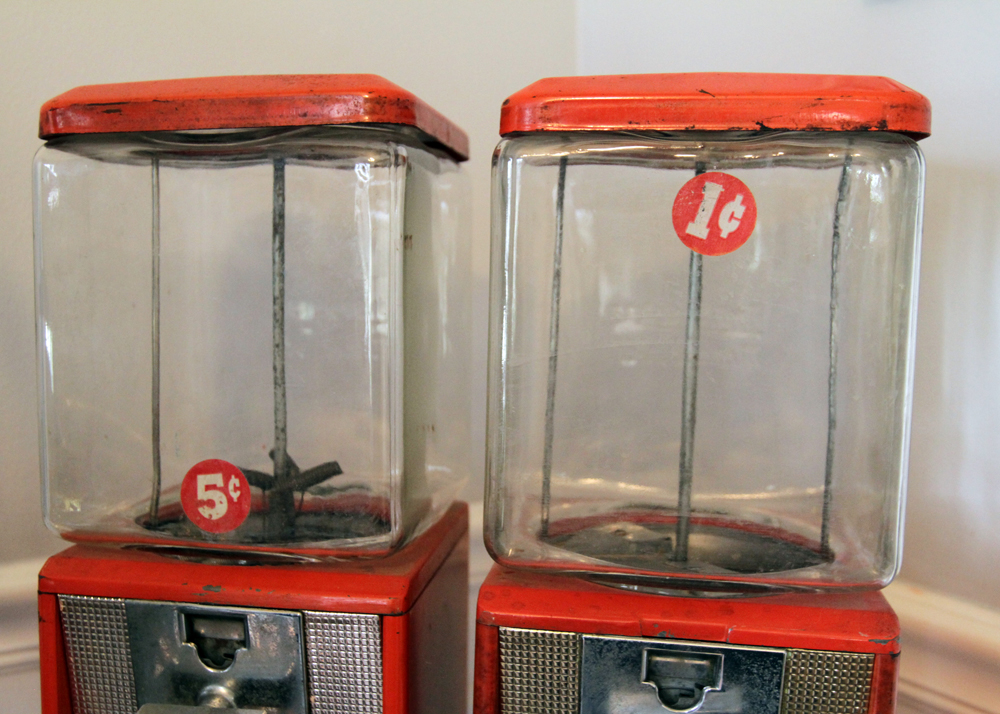 Vintage Double Gumball Machine by Northwestern