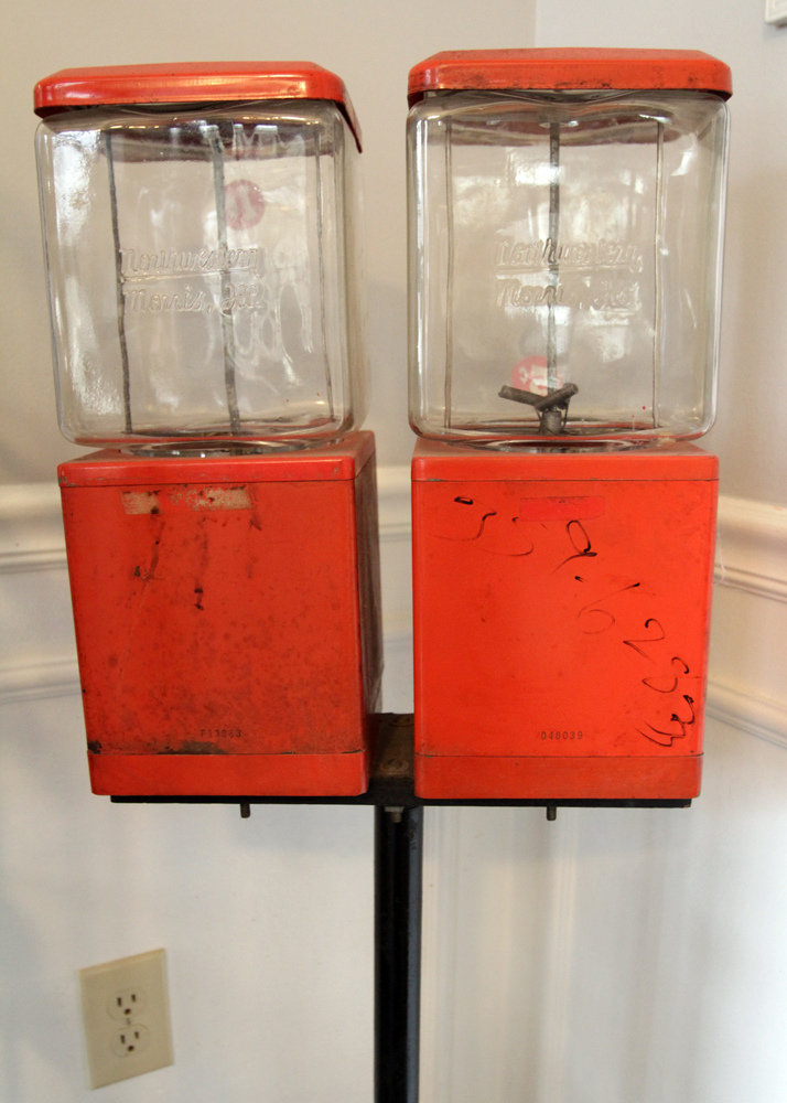 Vintage Double Gumball Machine by Northwestern