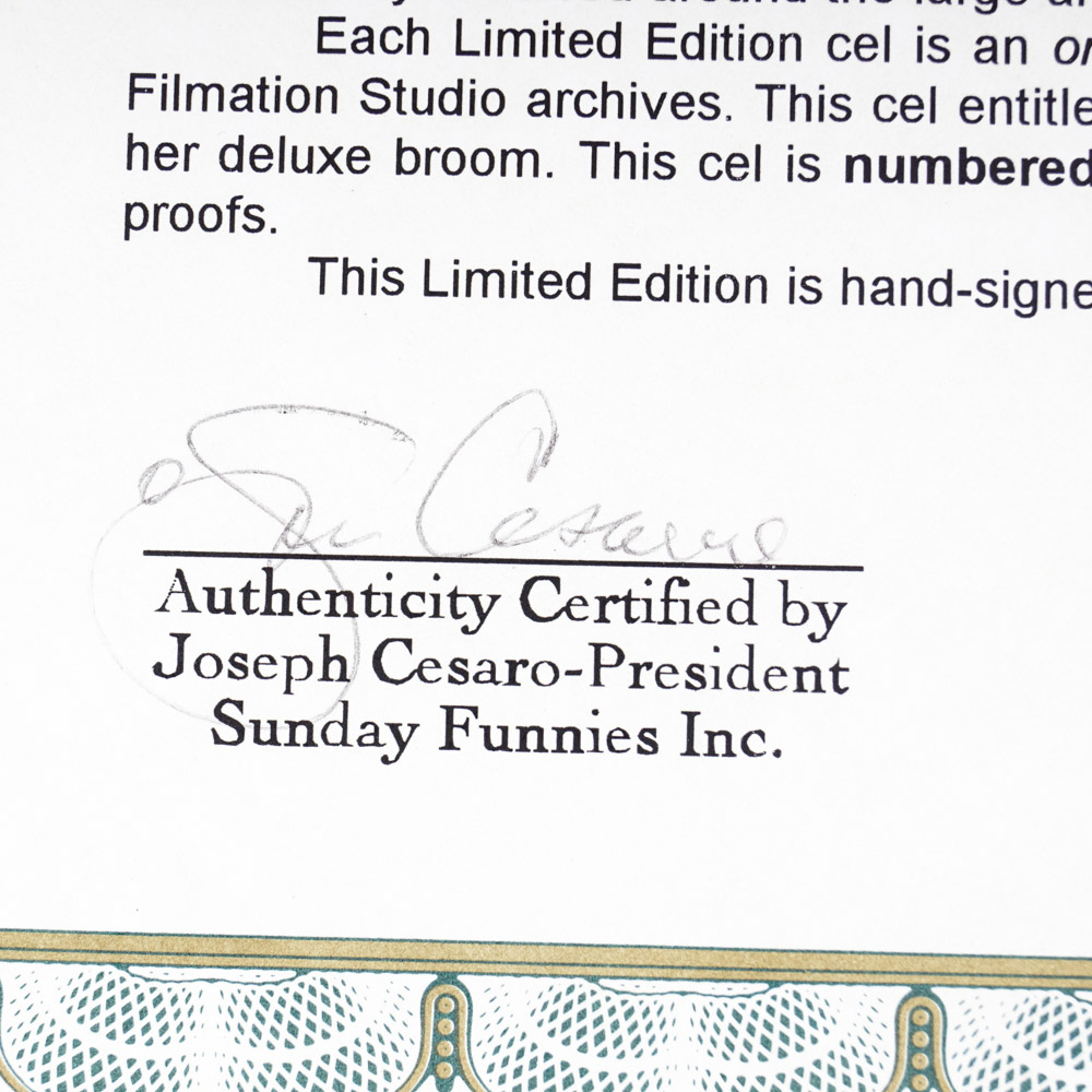 Lou Scheimer/Filmation Limited Edition "Sabrina the Teenage Witch" Animation Cel