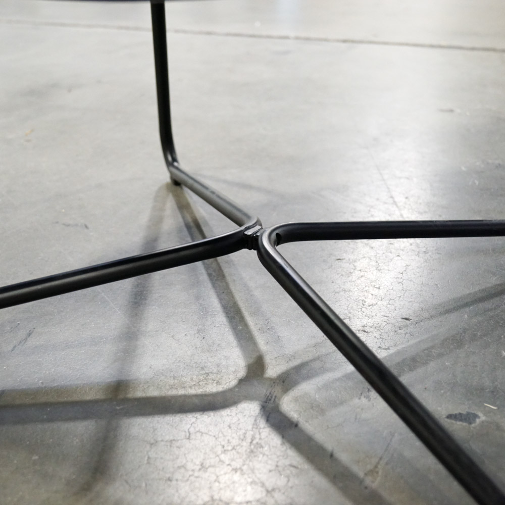 Contemporary Metal Frame Wicker Chair by IKEA