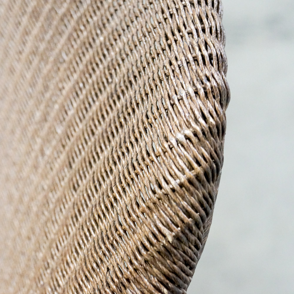 Contemporary Metal Frame Wicker Chair by IKEA