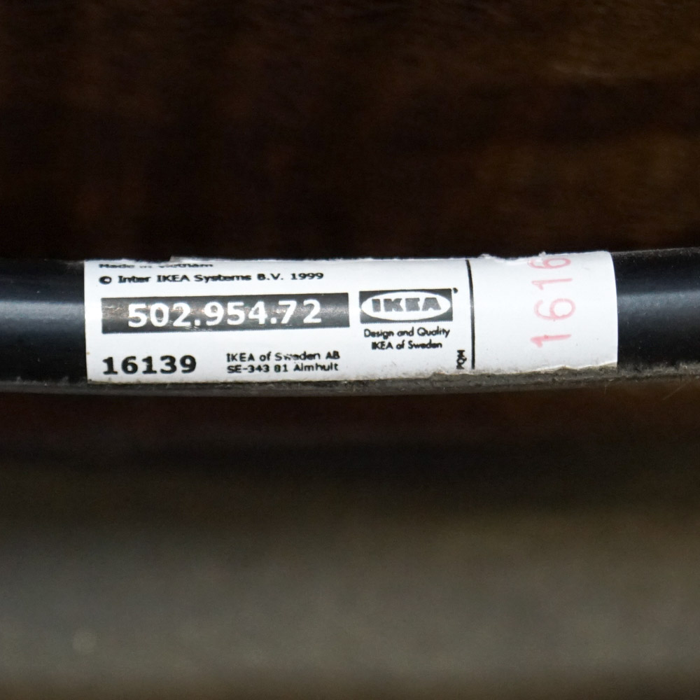 Contemporary Metal Frame Wicker Chair by IKEA