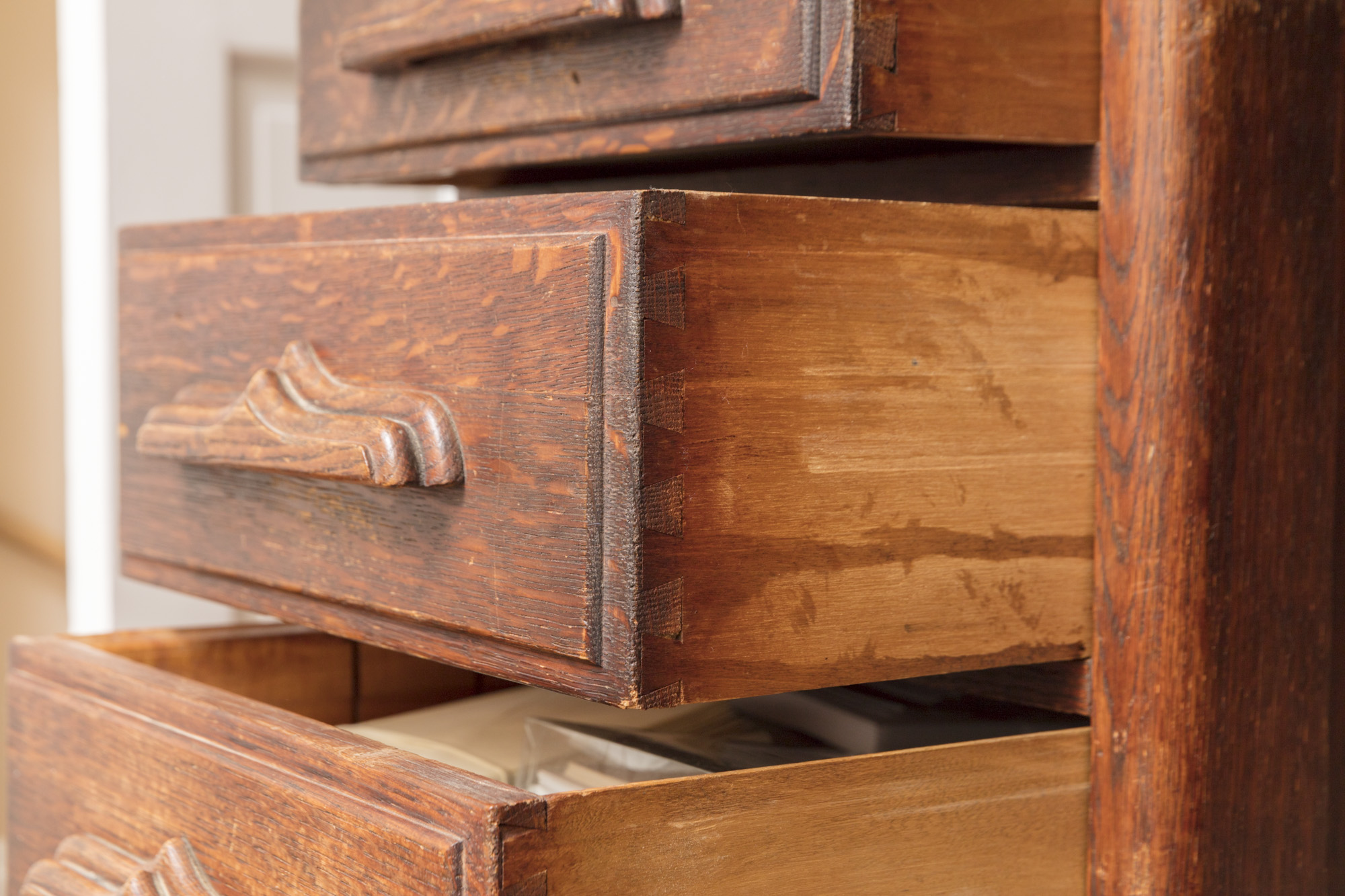 Oak Roll Top Double Pedestal Desk by Rand & Leopold Desk Company