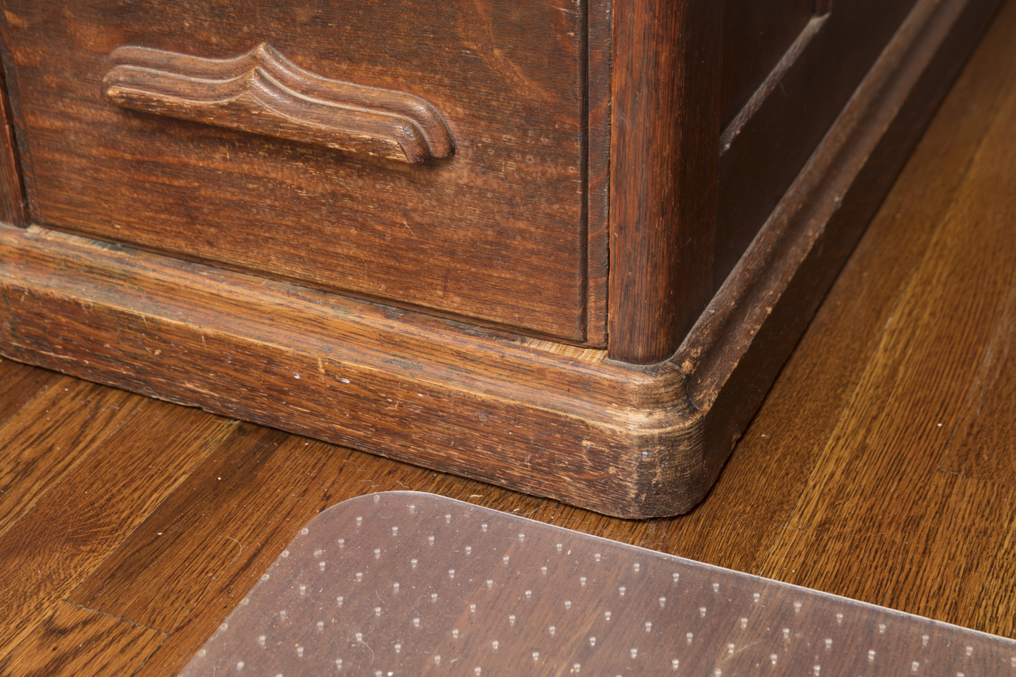 Oak Roll Top Double Pedestal Desk by Rand & Leopold Desk Company