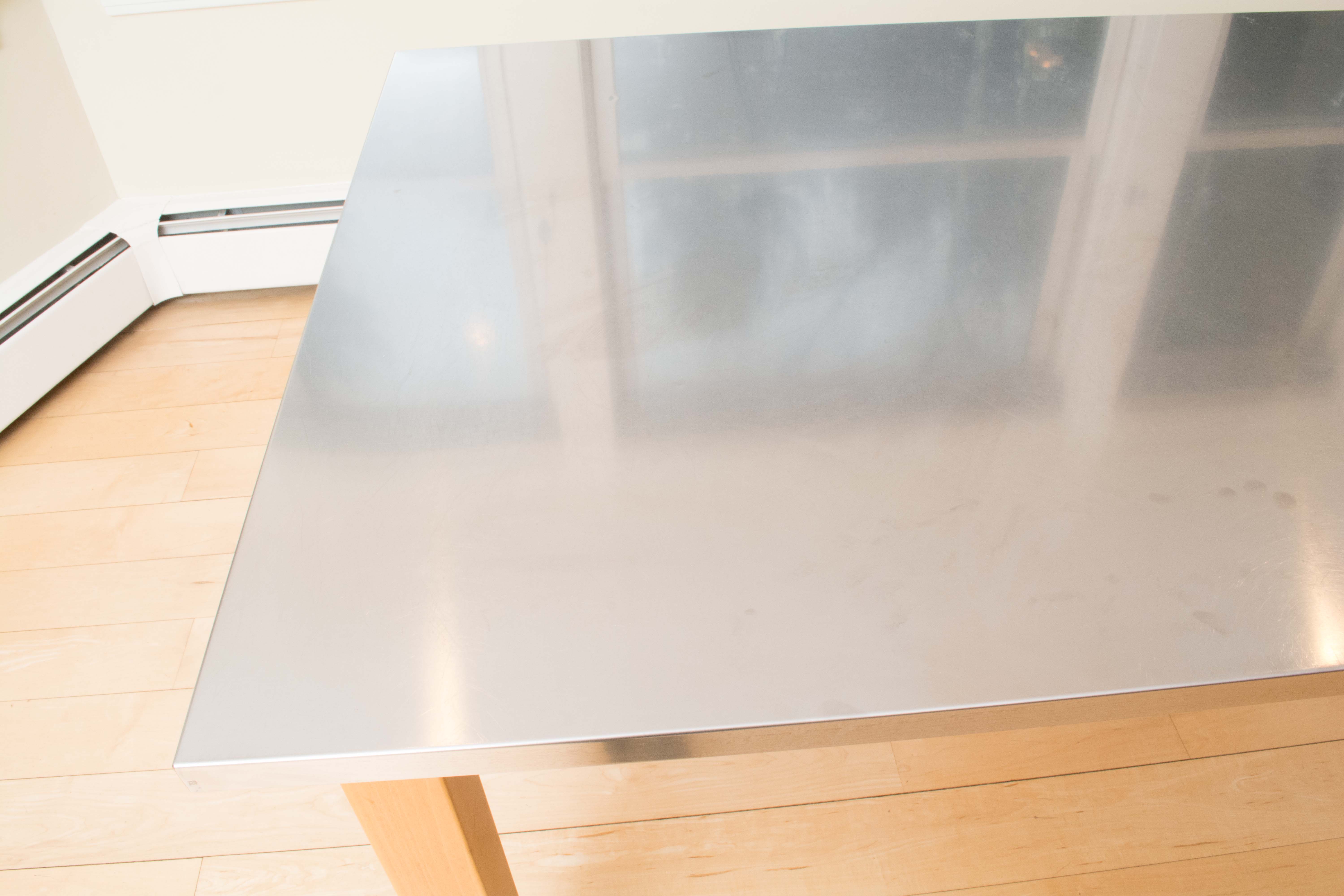 Pottery Barn Metal Top Dining Table