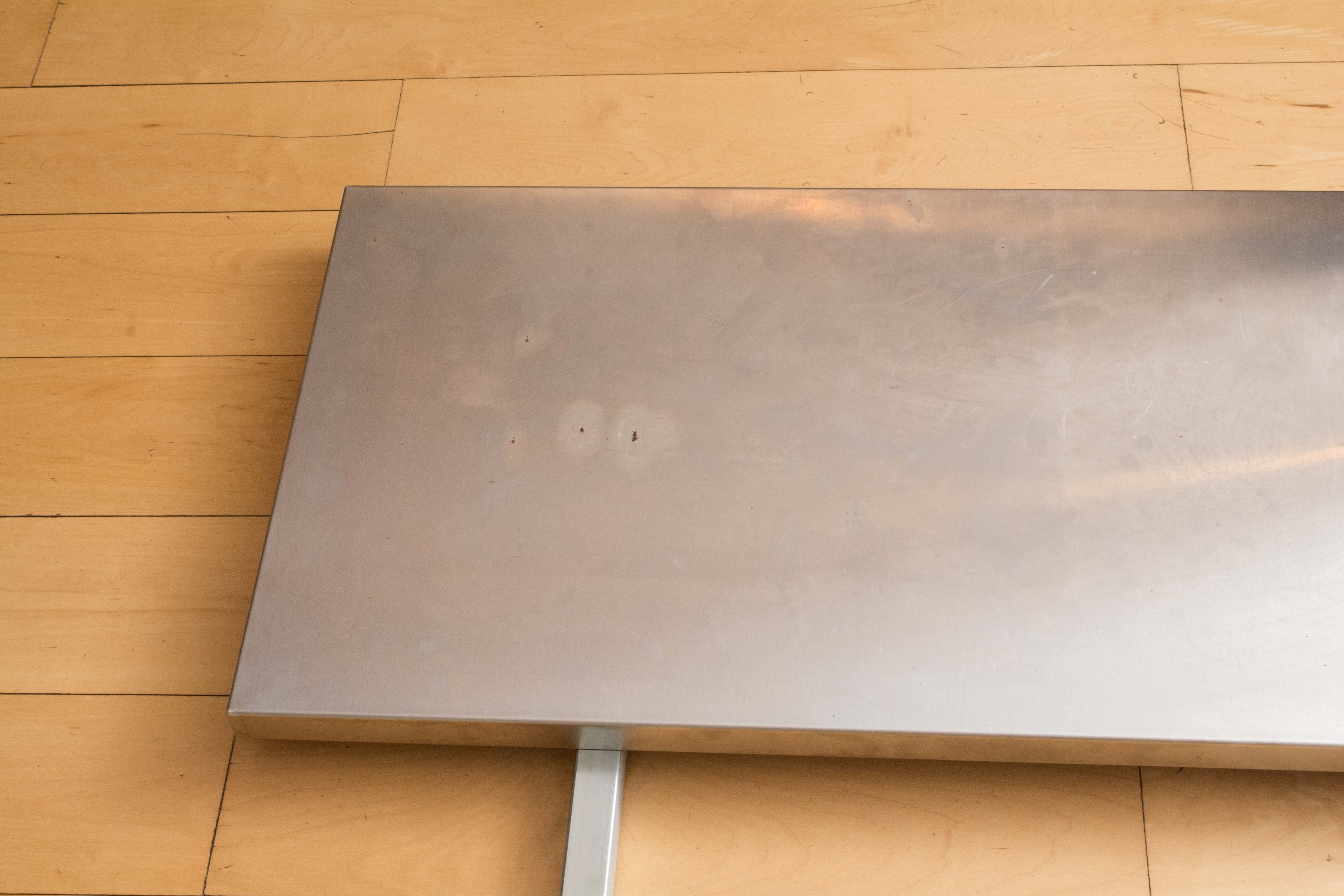 Pottery Barn Metal Top Dining Table