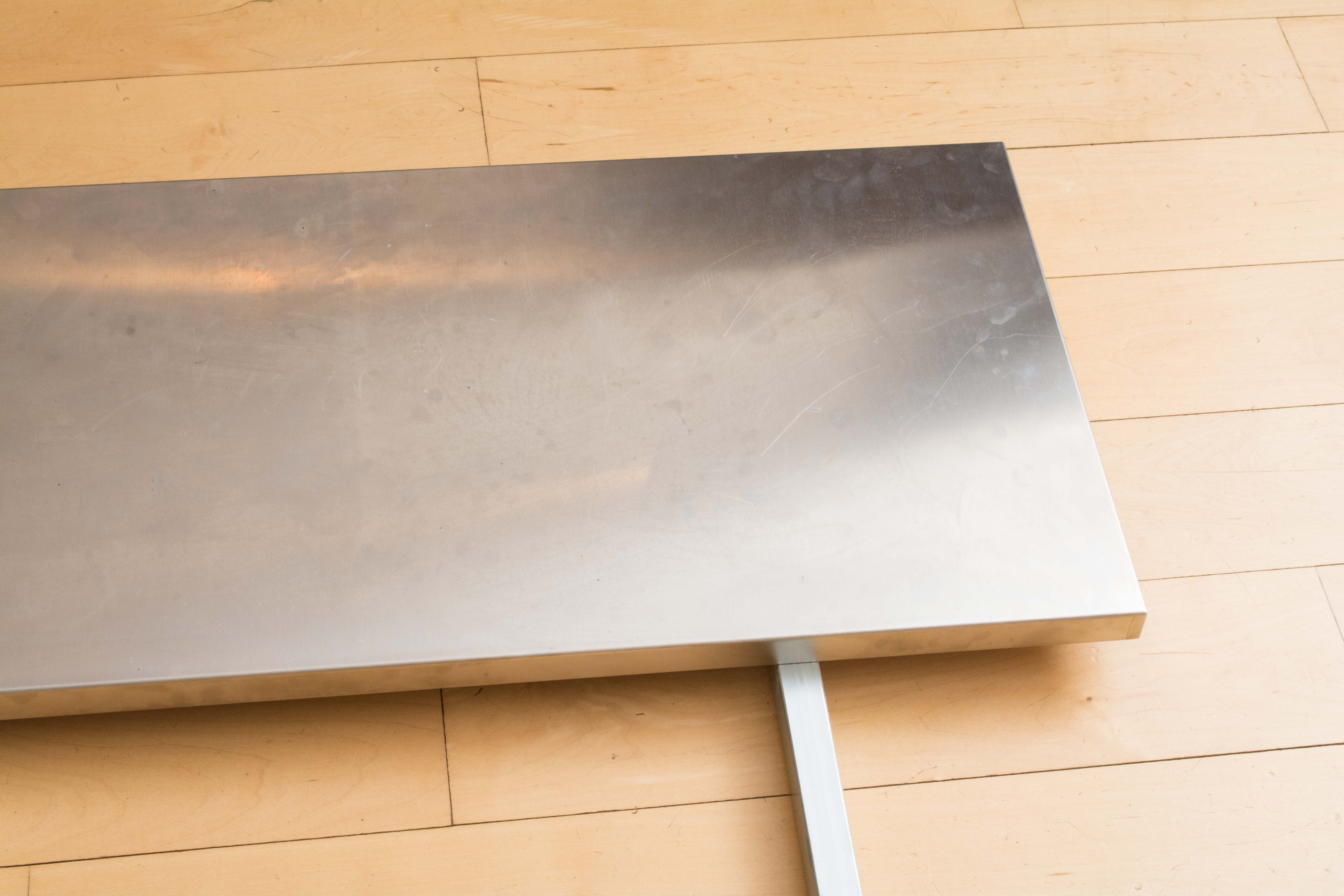 Pottery Barn Metal Top Dining Table