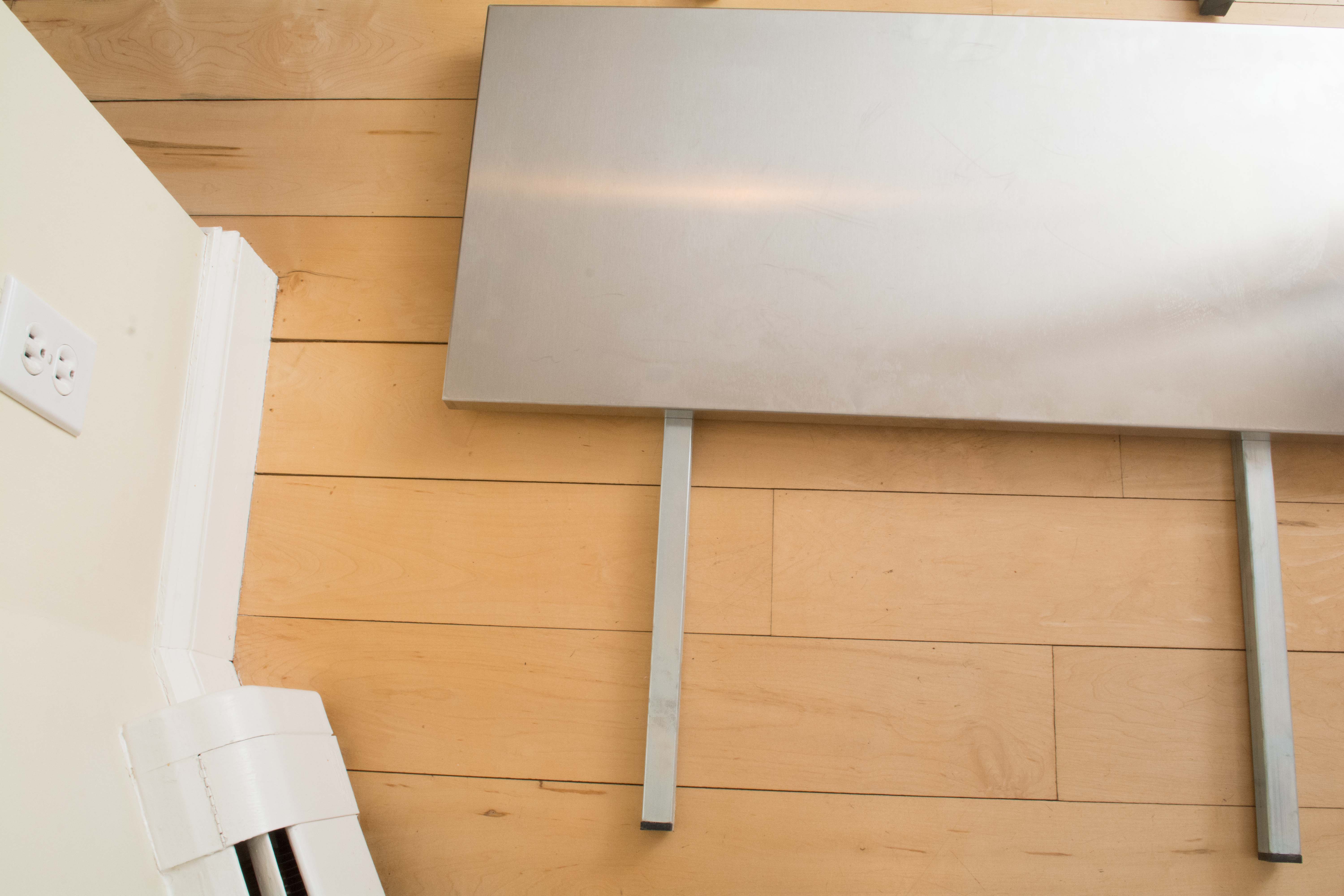 Pottery Barn Metal Top Dining Table