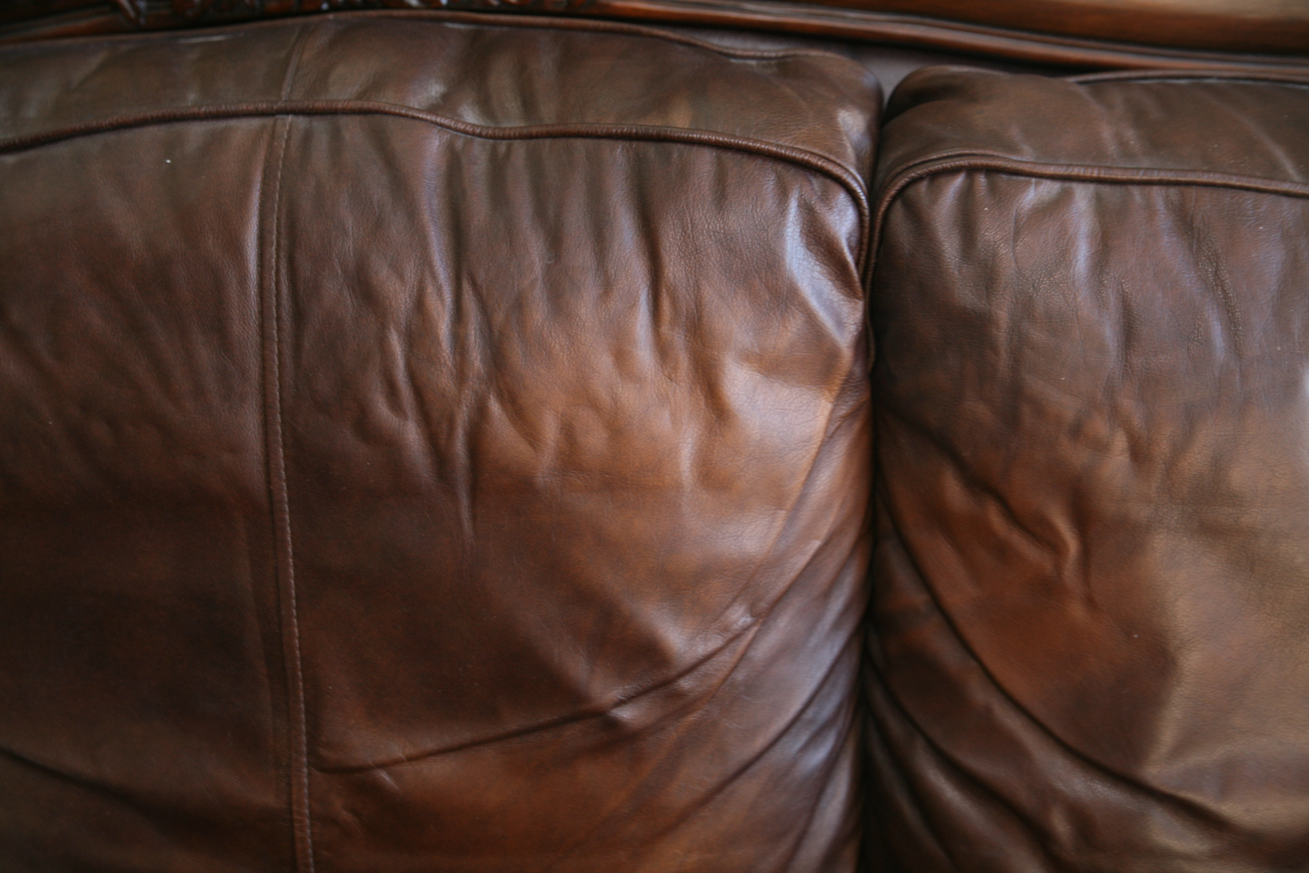 Victorian Styled Leather Sofa by Ashley Furniture