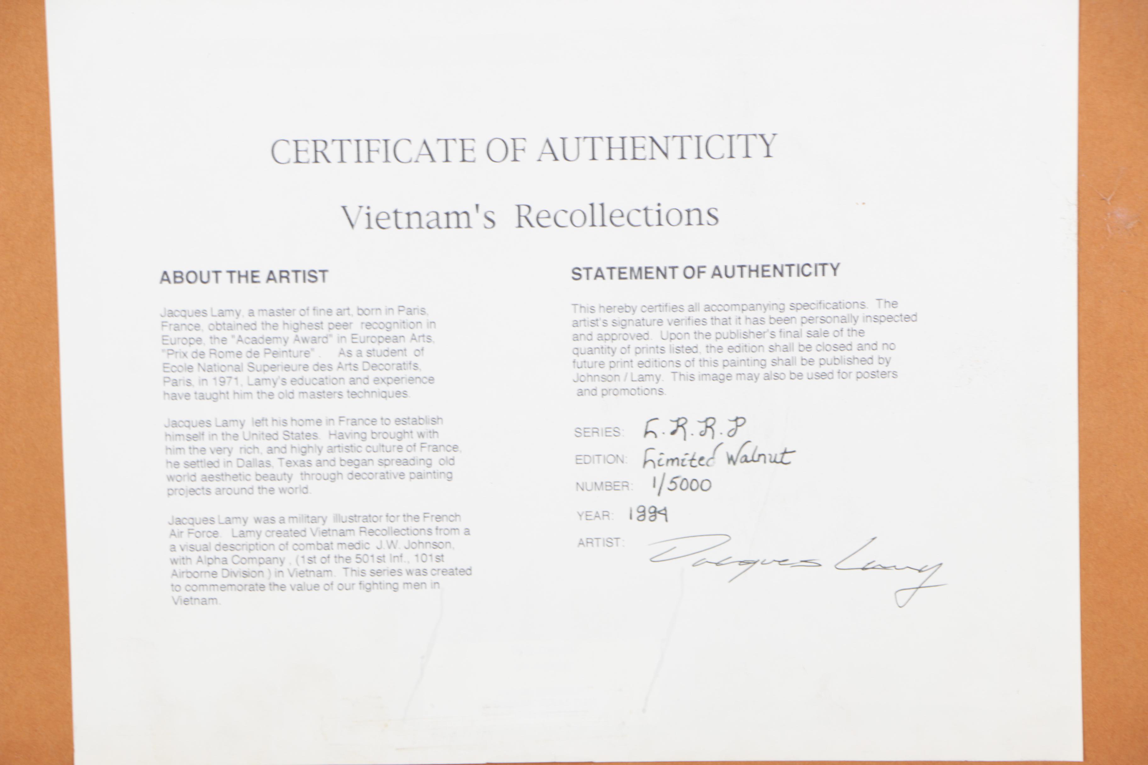 Limited Edition Jacques Lamy Offset Lithograph on Paper "L.R.R.P."