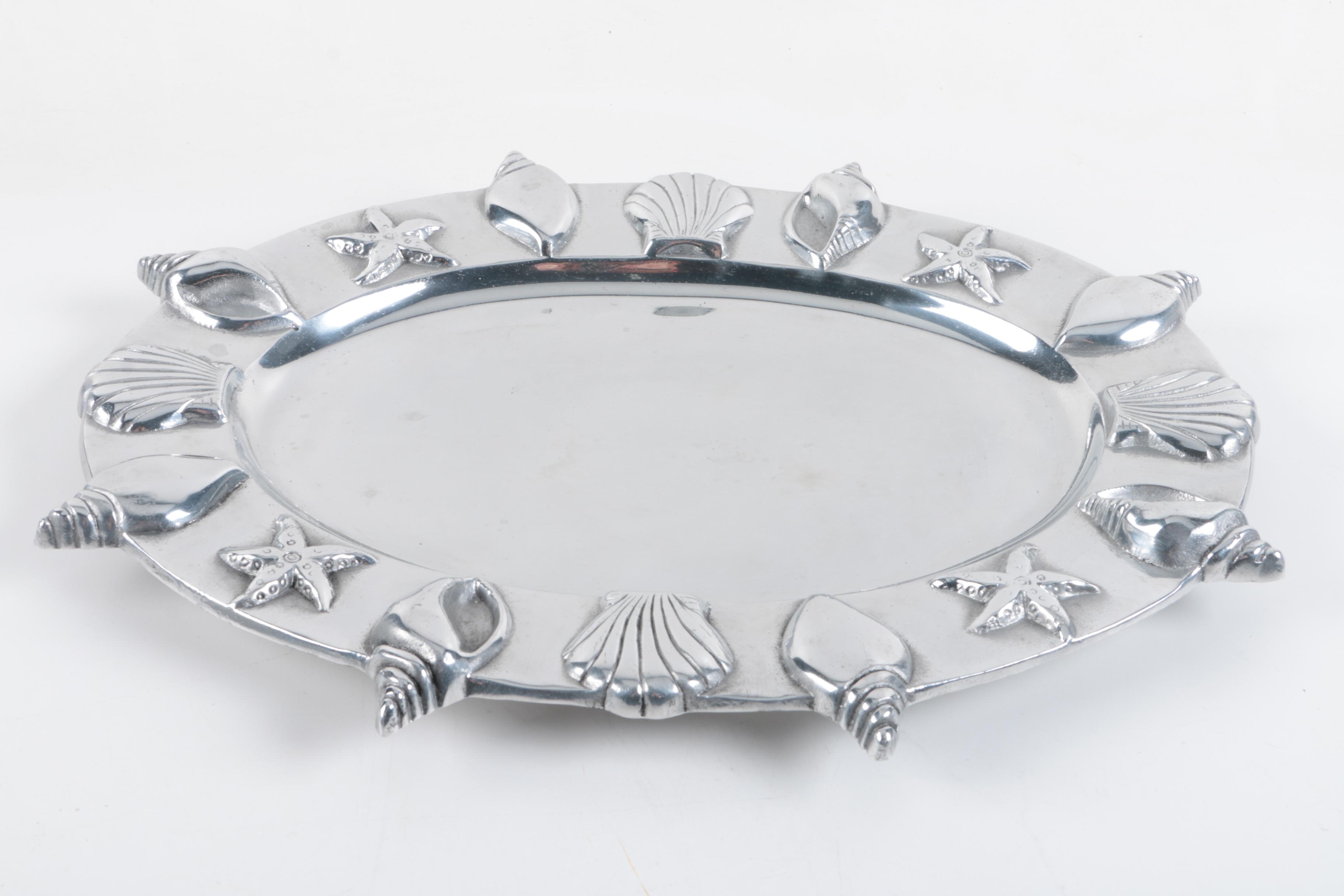 Chrome Metal Trays and Bowls