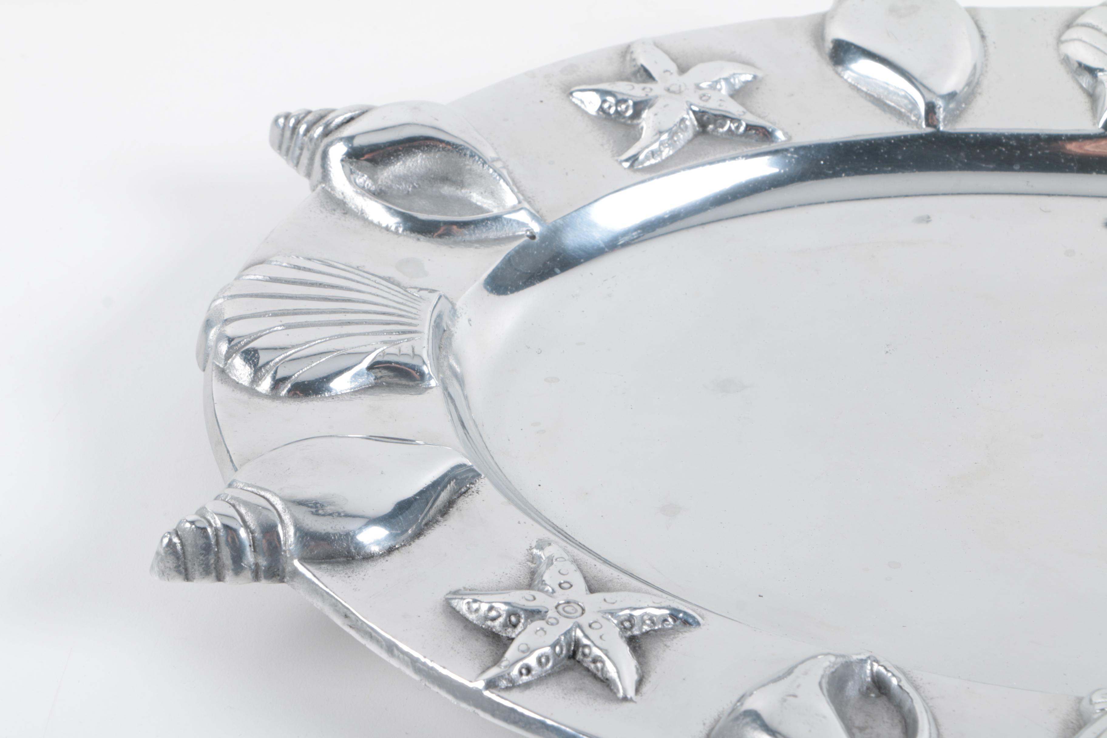 Chrome Metal Trays and Bowls