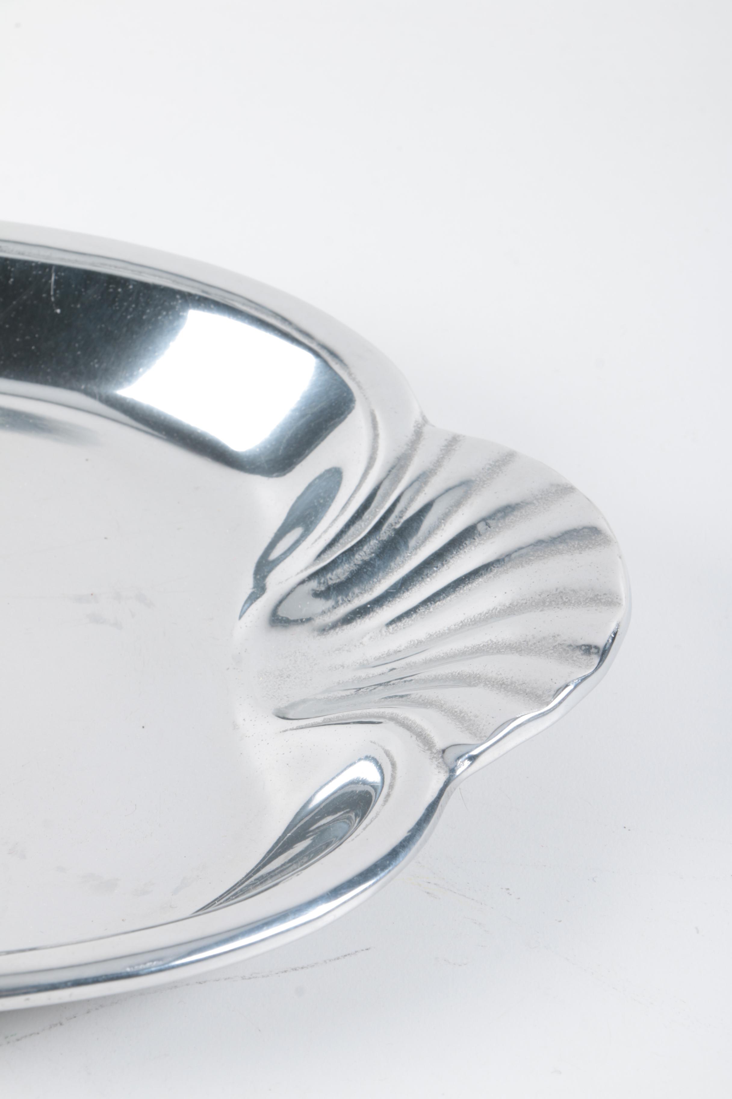 Chrome Metal Trays and Bowls