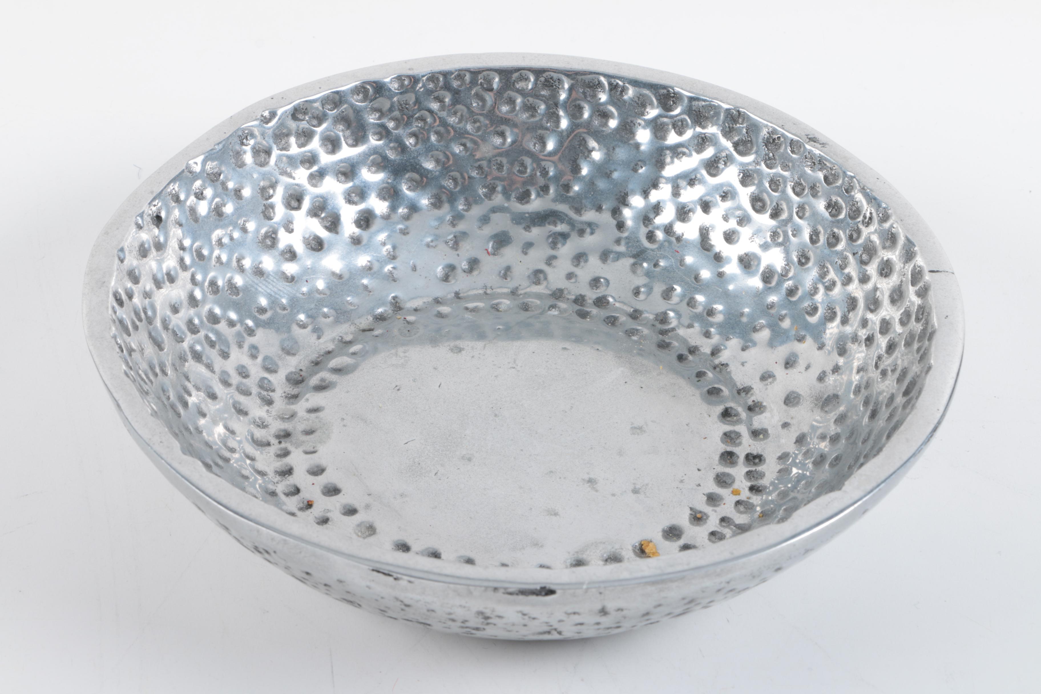 Chrome Metal Trays and Bowls