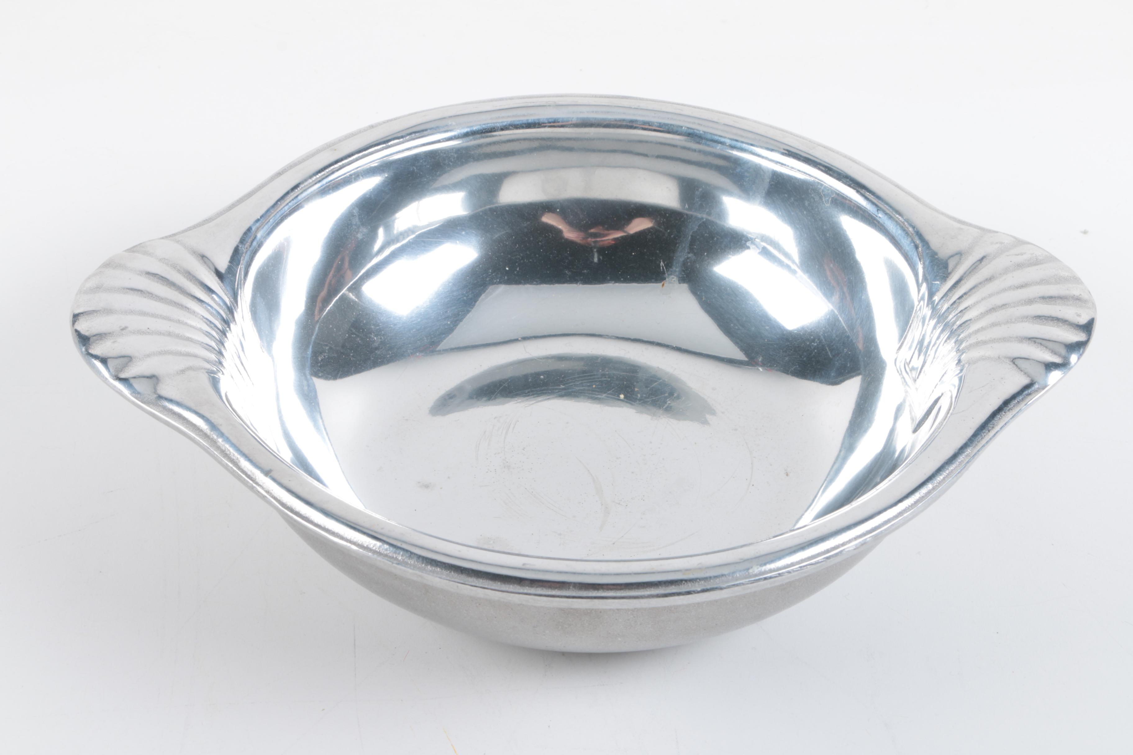 Chrome Metal Trays and Bowls