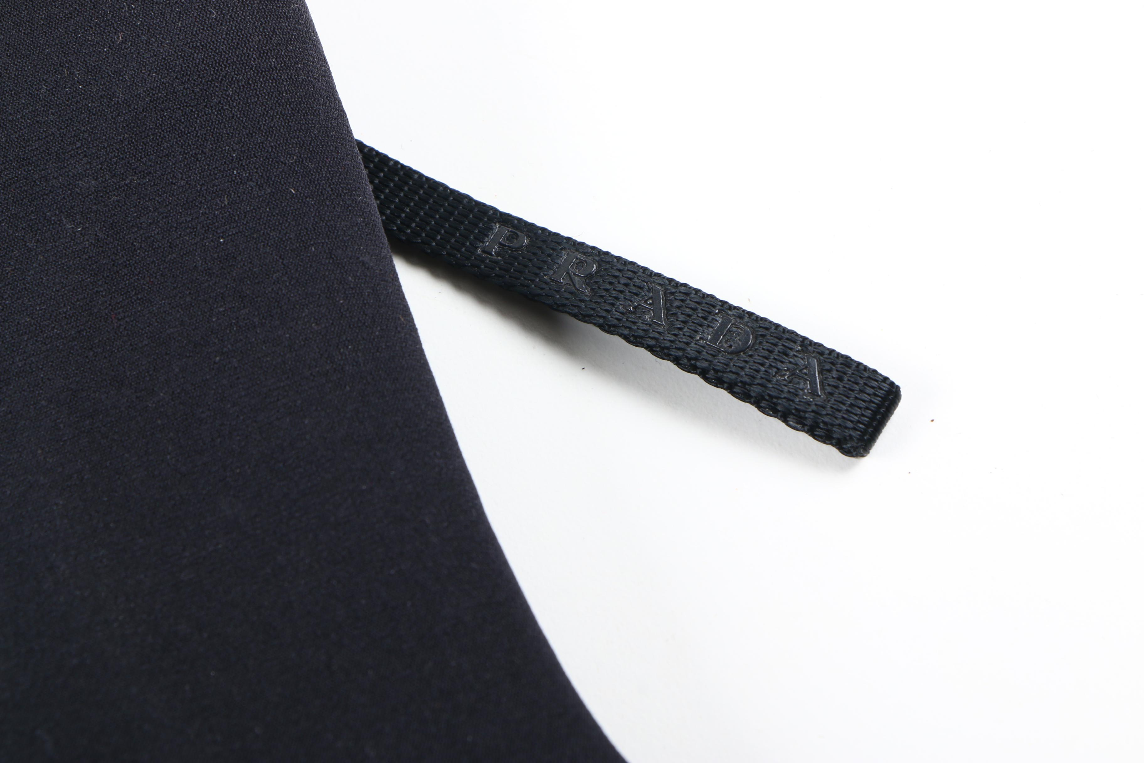 Prada Black Mesh and Neoprene Crossbody