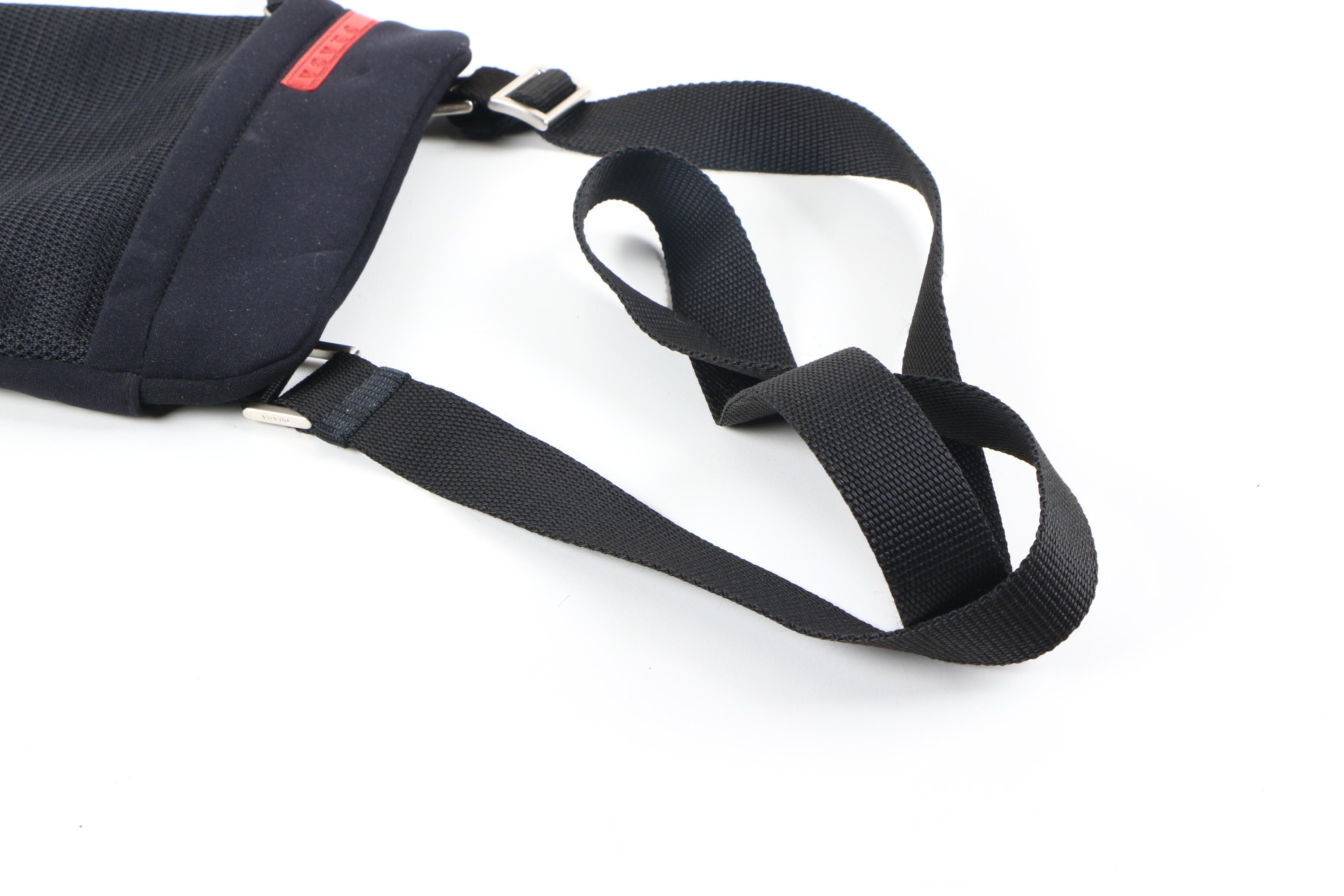 Prada Black Mesh and Neoprene Crossbody