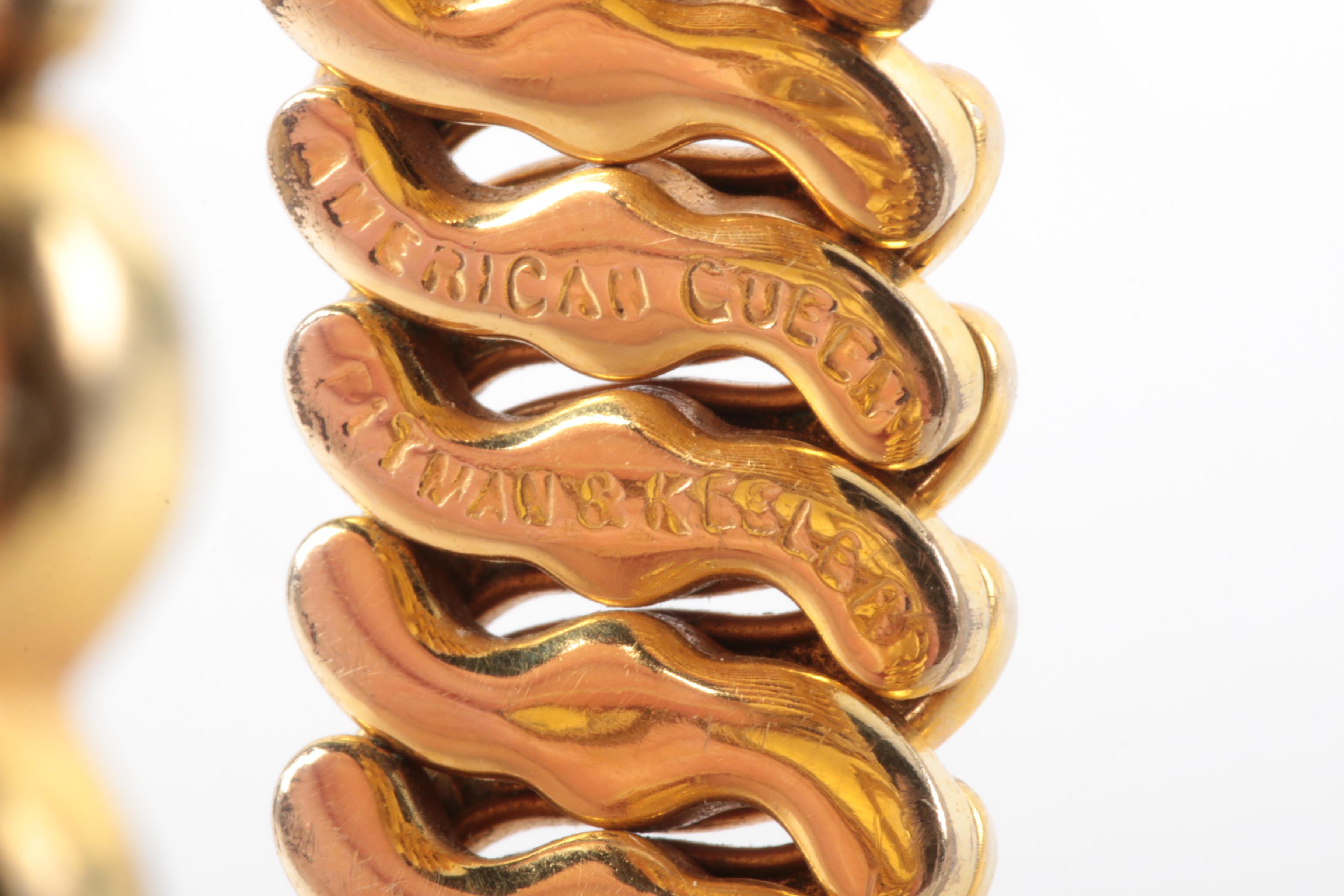 Vintage Gold Tone Bracelets Including Diamonds