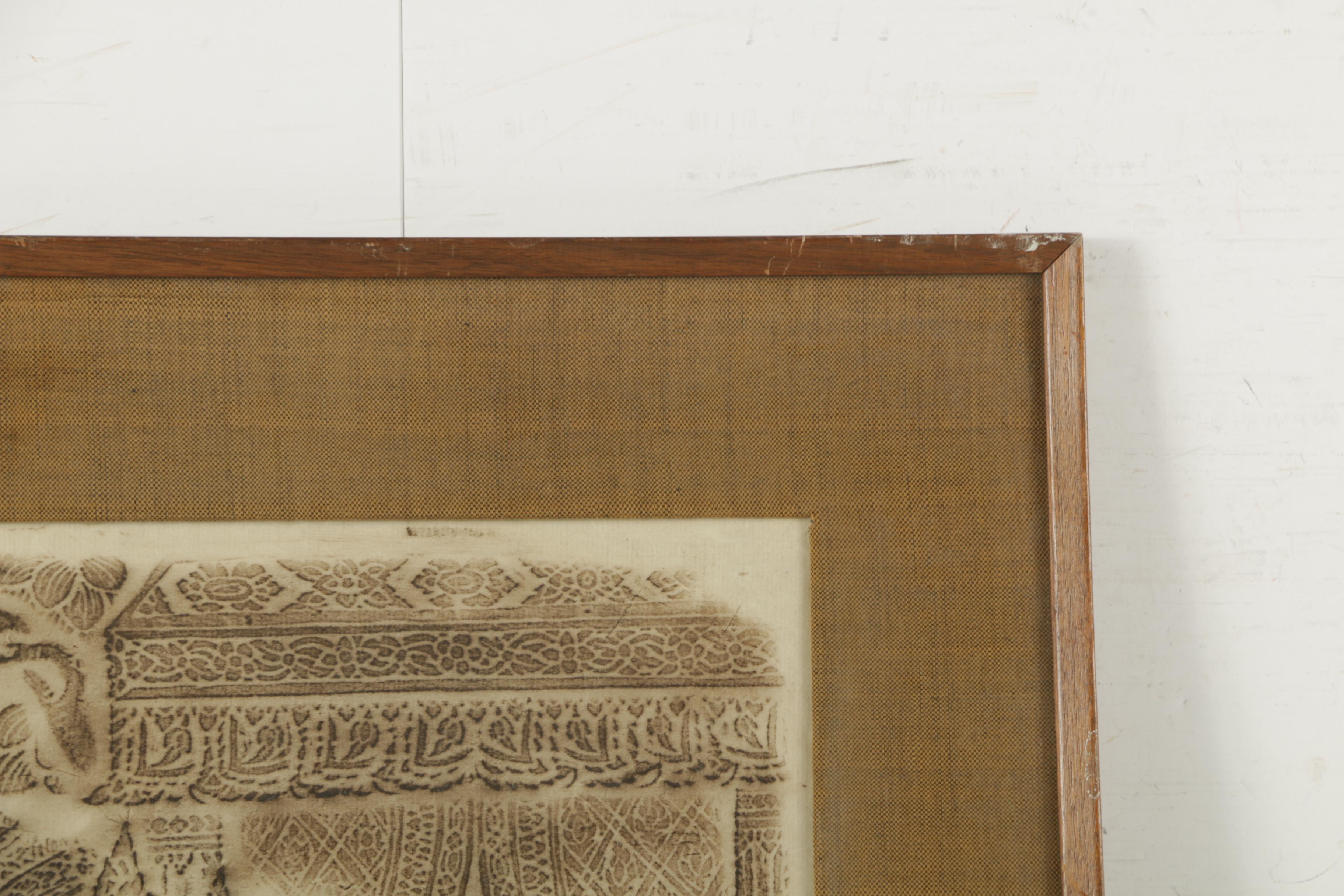 Thai Relief Rubbings Featuring Ramakien Scene