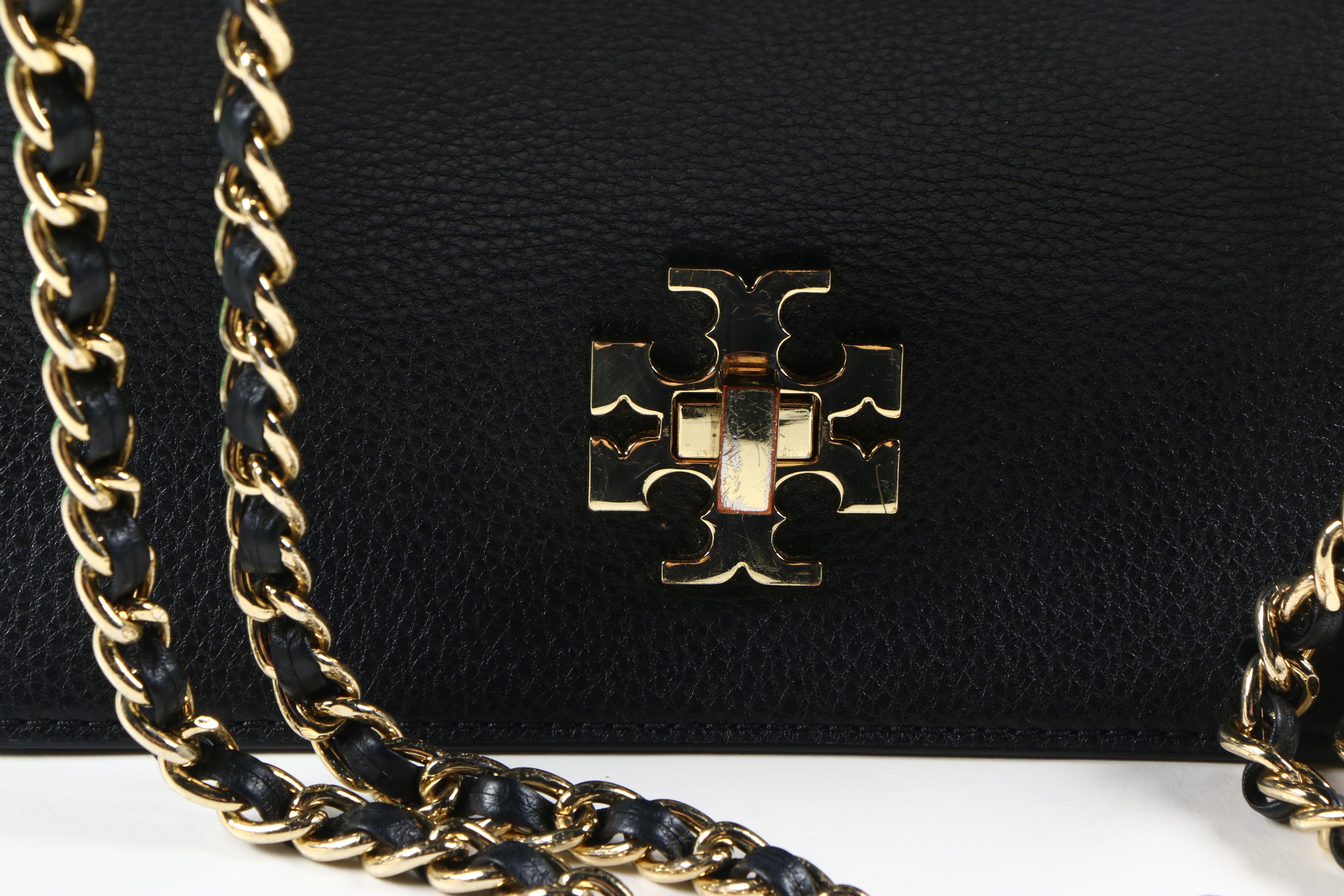 Tory Burch Mercer Black Leather Crossbody Bag