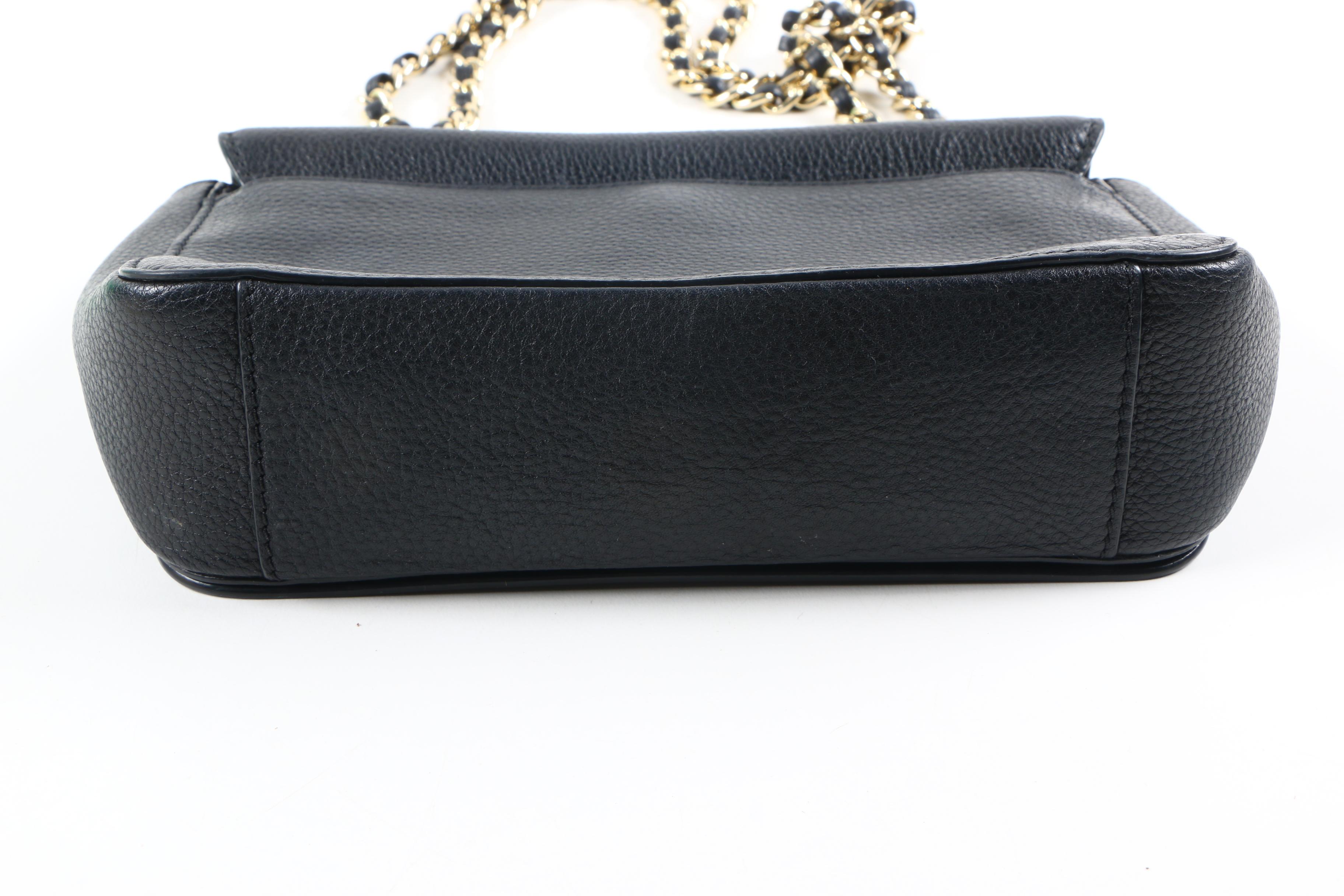 Tory Burch Mercer Black Leather Crossbody Bag