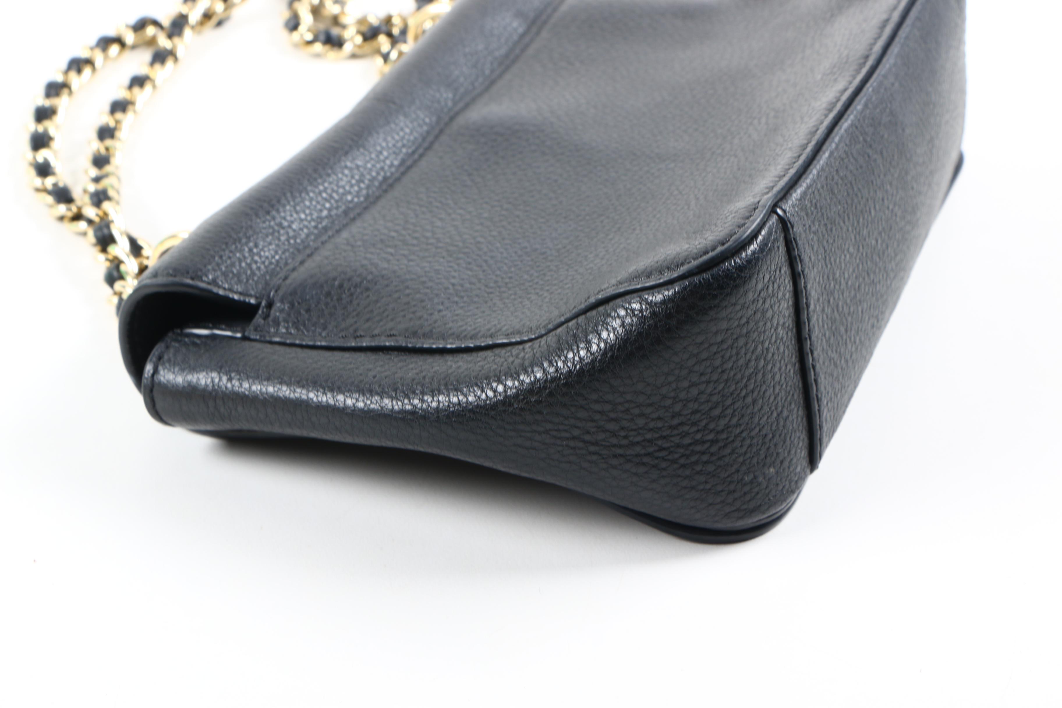 Tory Burch Mercer Black Leather Crossbody Bag