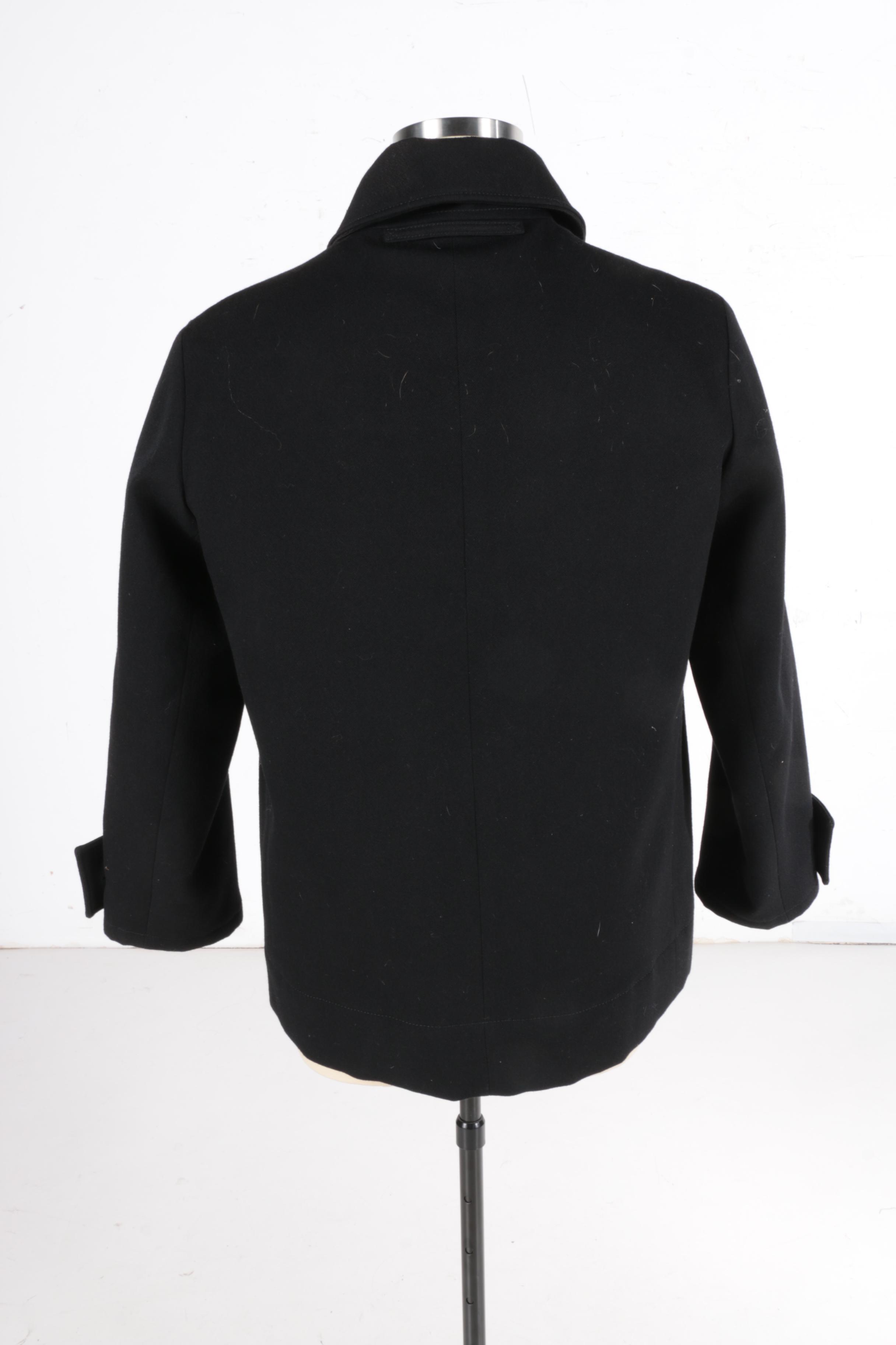 Men's Prada Black Double-Breasted Coat