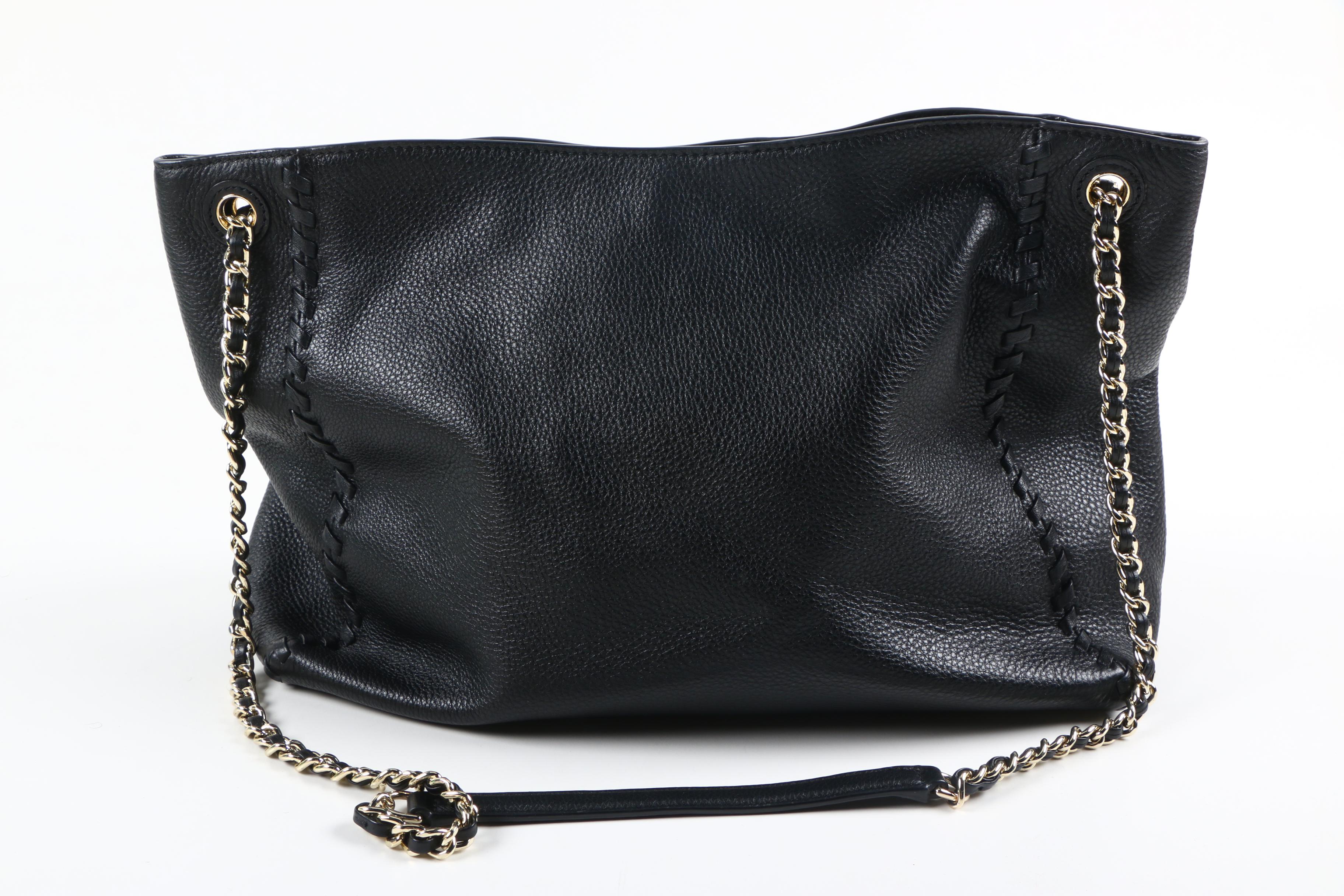 Tory Burch Black Leather Tote