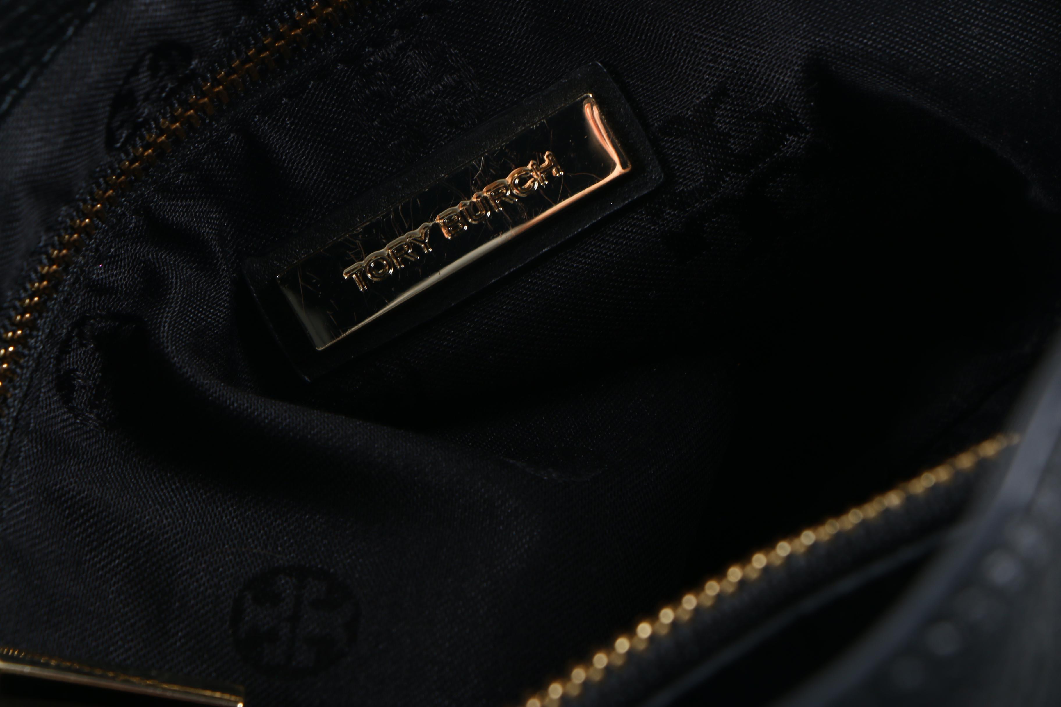 Tory Burch Black Leather Tote