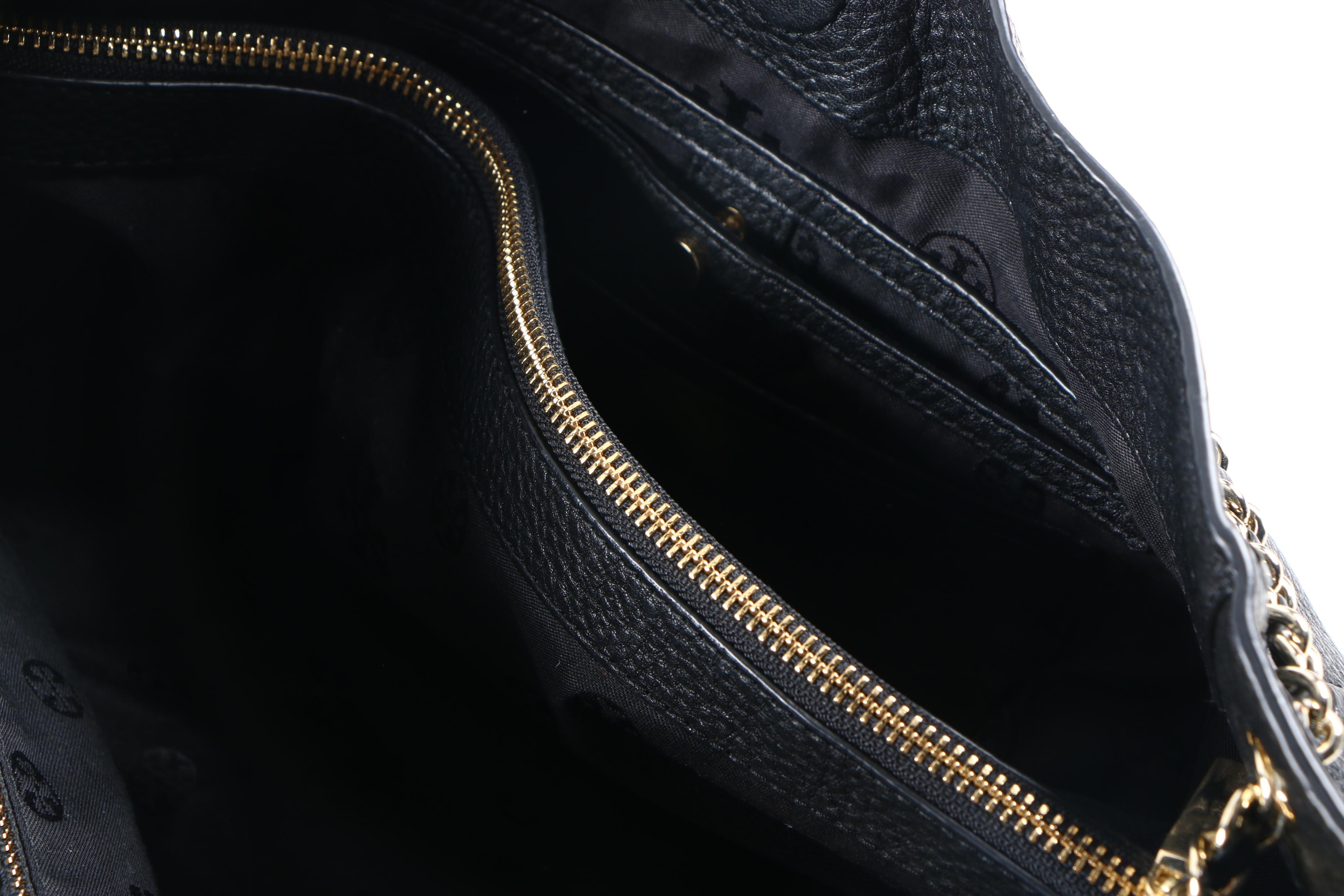 Tory Burch Black Leather Tote