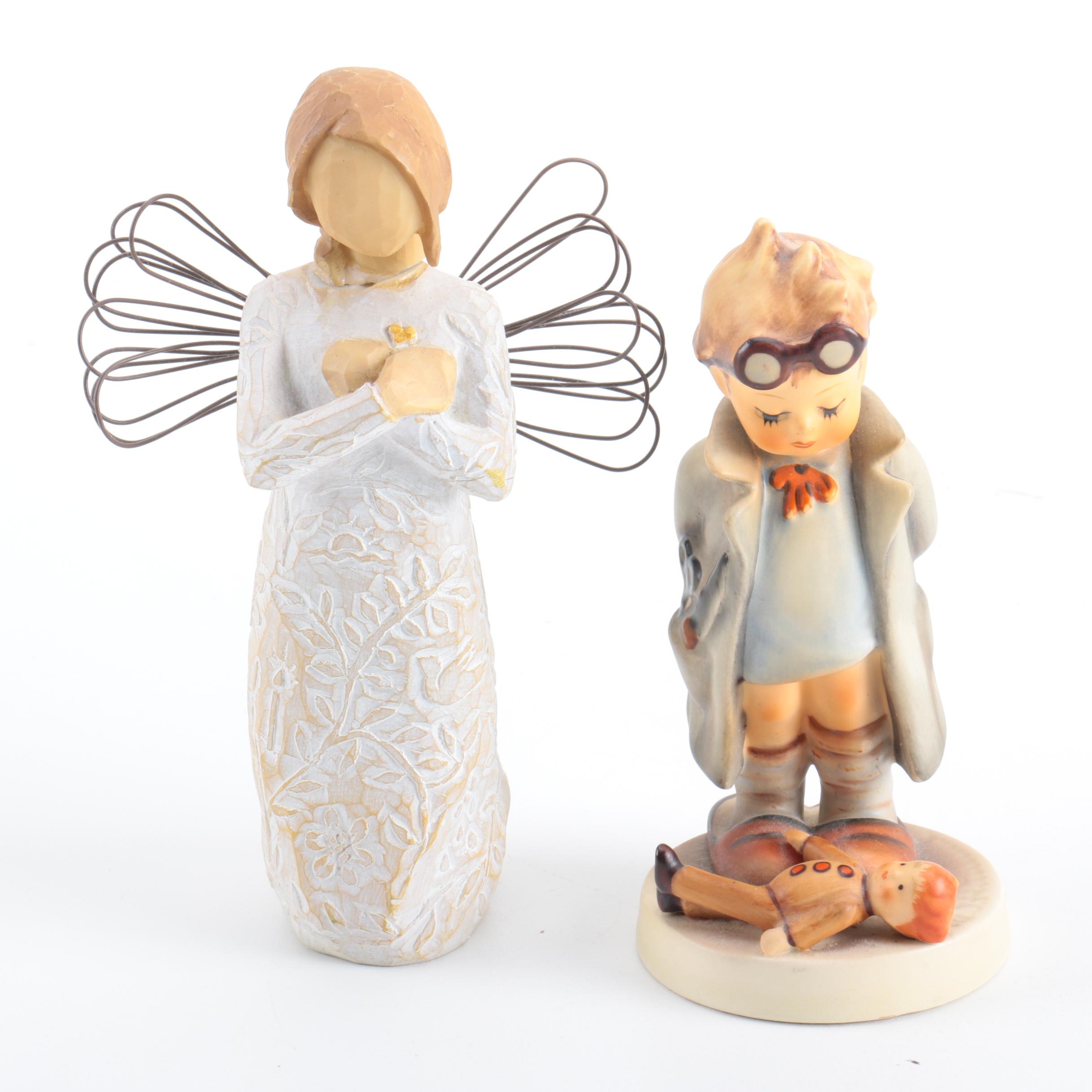 Goebel Hummel 'Doctor' and Willow Tree 'Remembrance' Figurines
