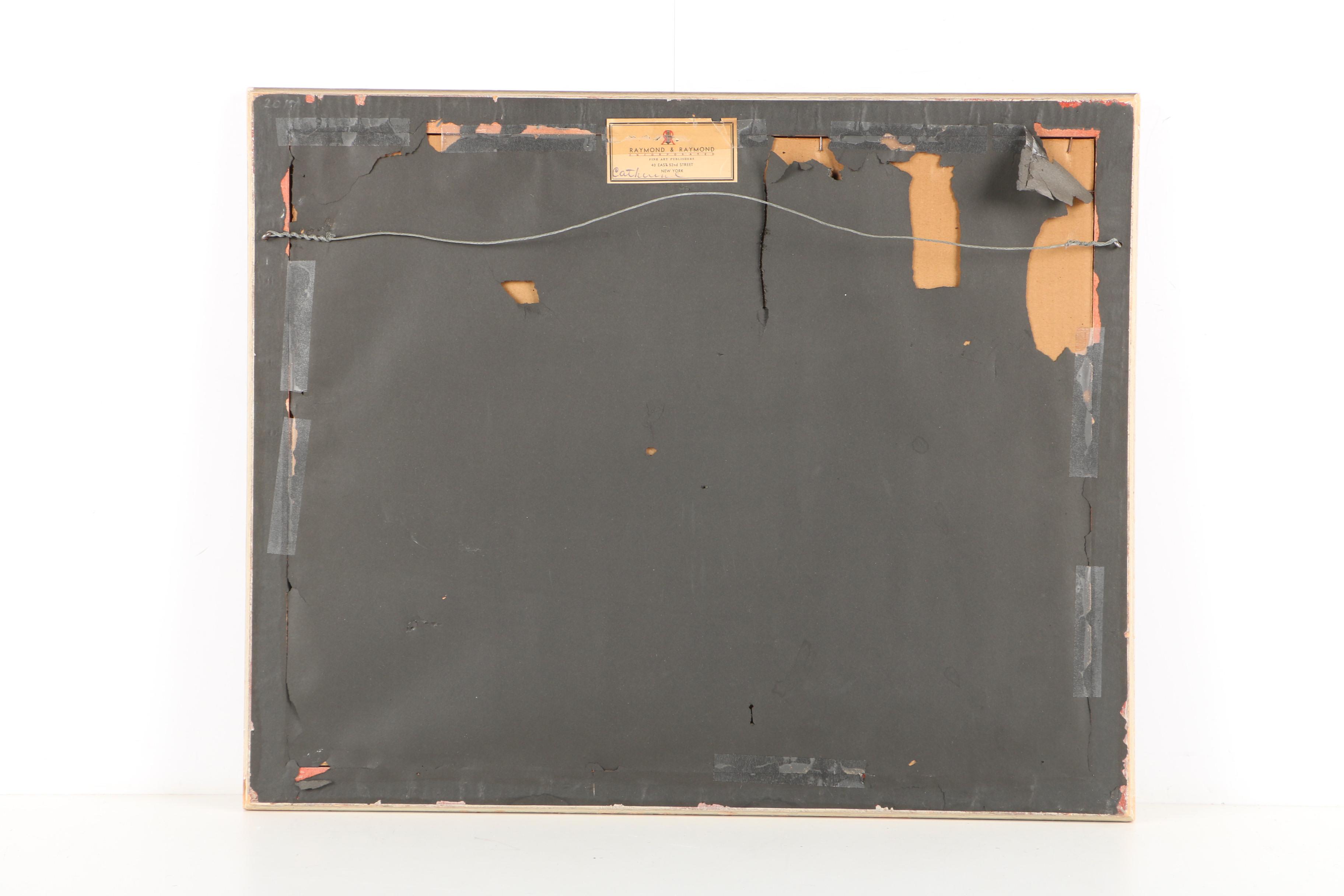 Francis Gyra Watercolor on Paper of Coastal Scene