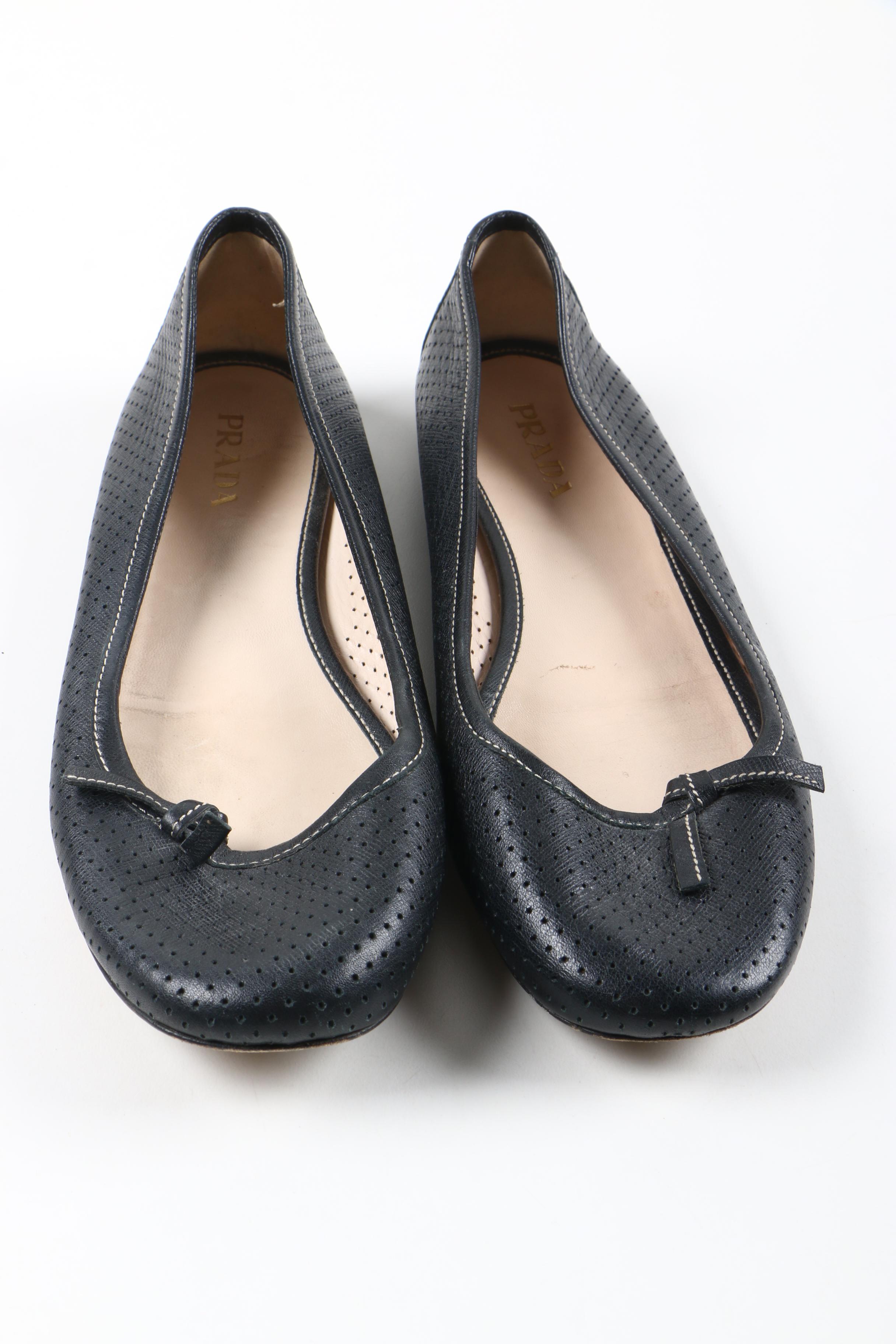 Women's Prada and Stuart Weitzman Ballet Flats