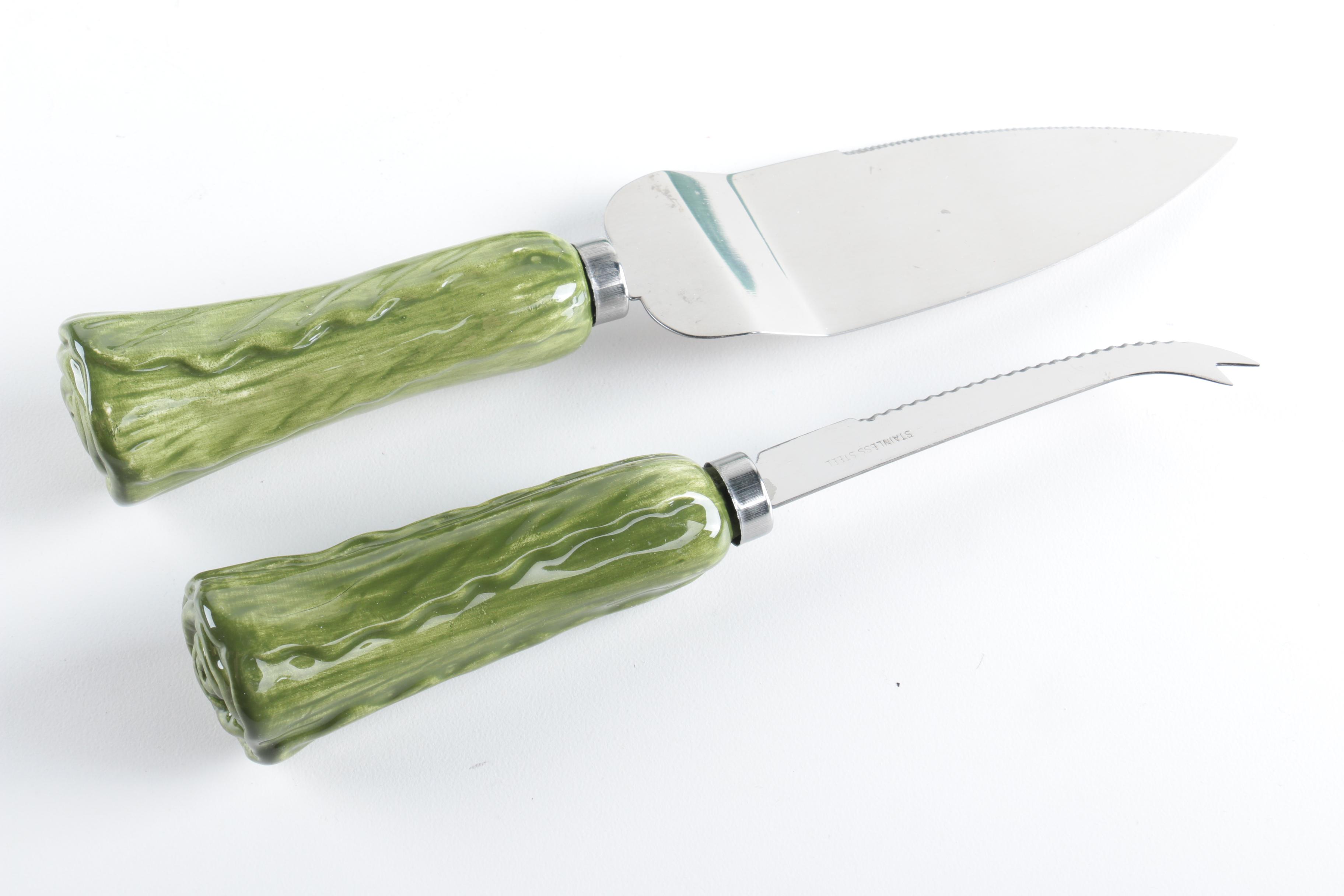 Bordallo Pinheiro Majolica Cabbage Leaf Dinnerware