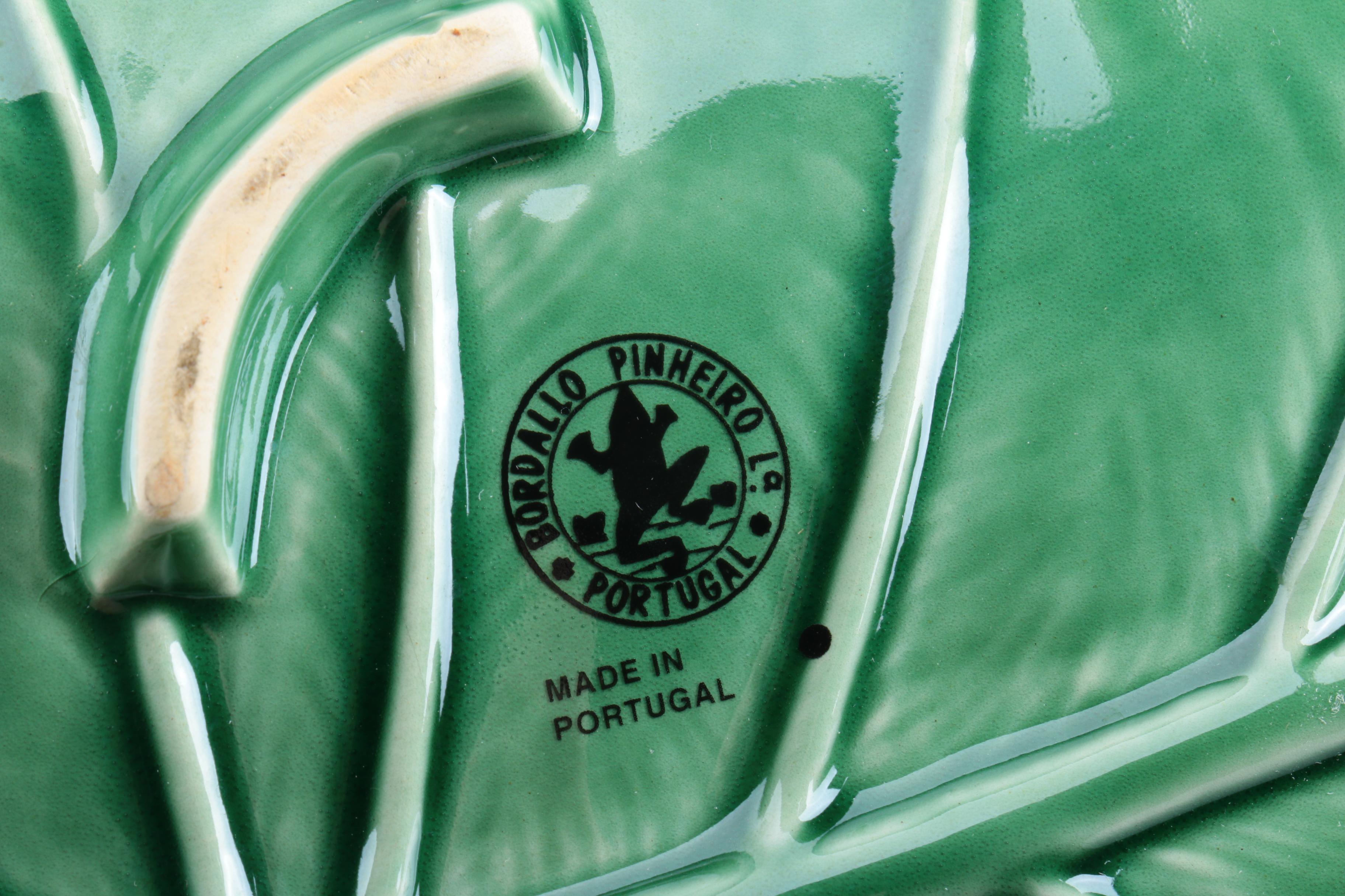 Bordallo Pinheiro Majolica Cabbage Leaf Dinnerware