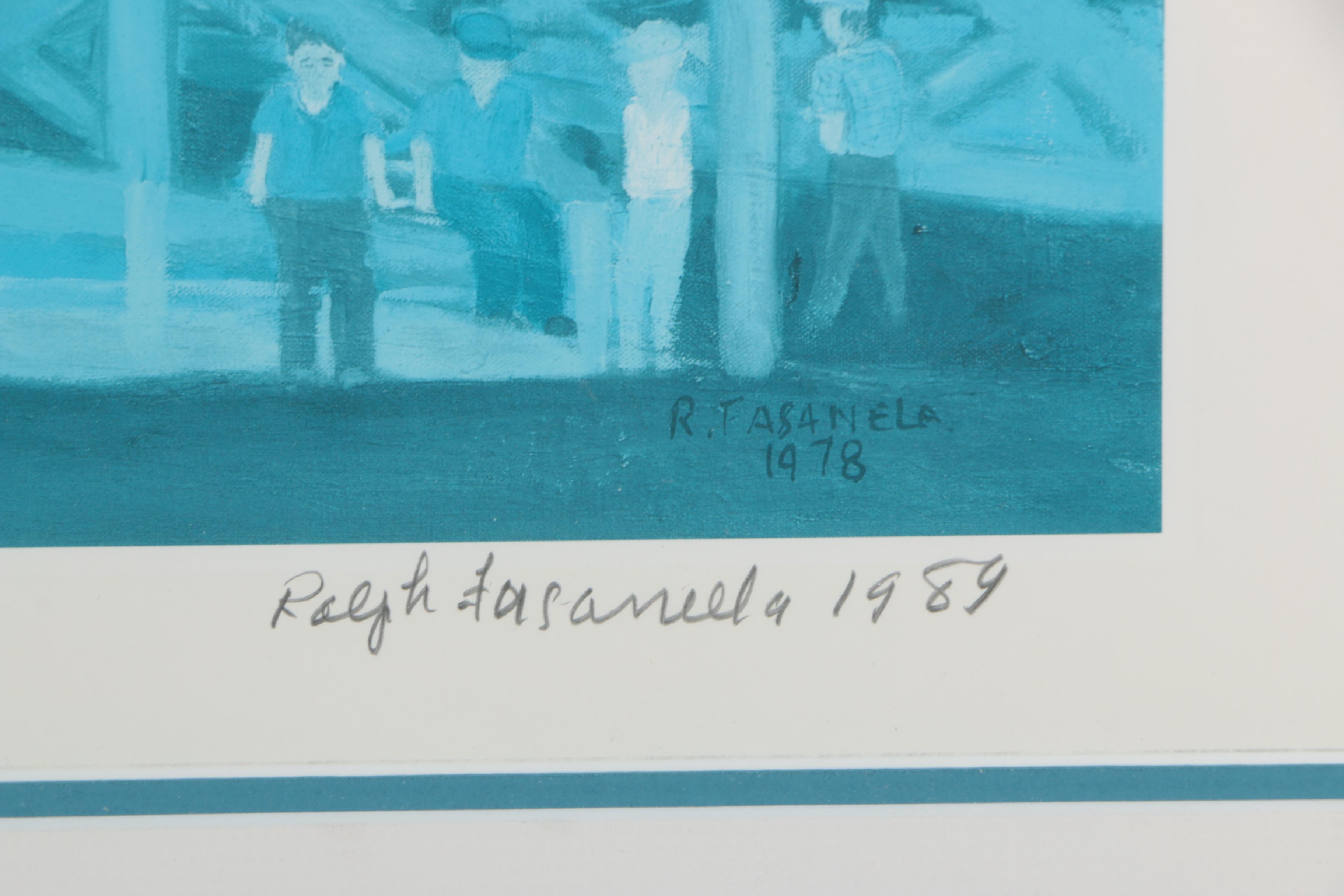 Ralph Fasanella Limited Edition Offset Lithograph "Working the Night Shift"
