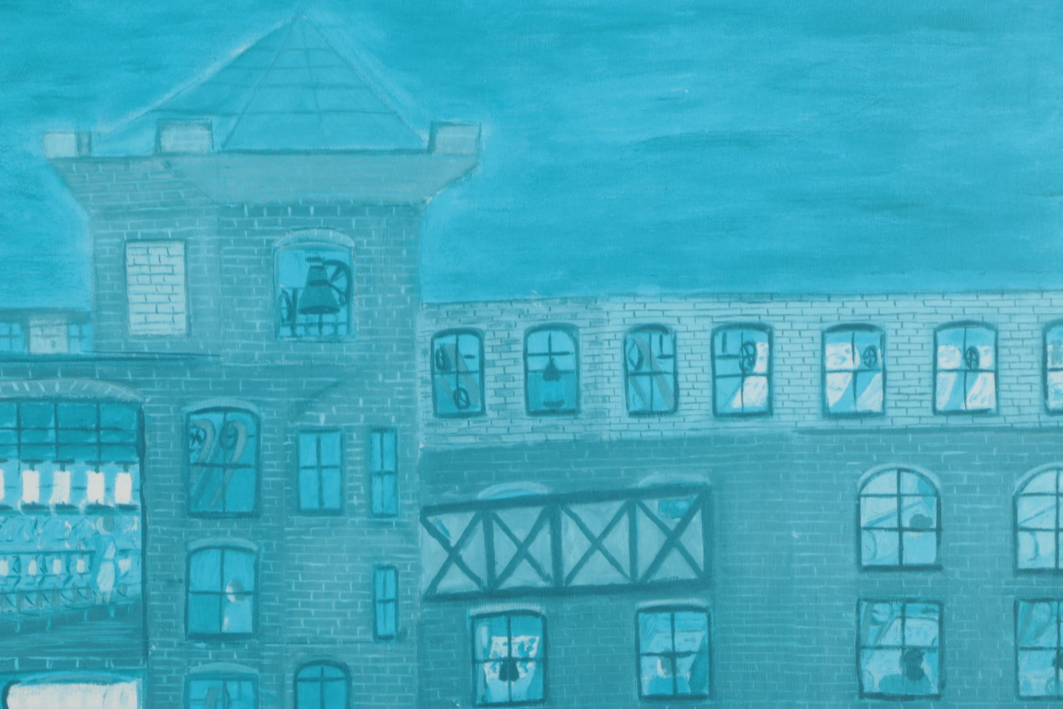 Ralph Fasanella Limited Edition Offset Lithograph "Working the Night Shift"