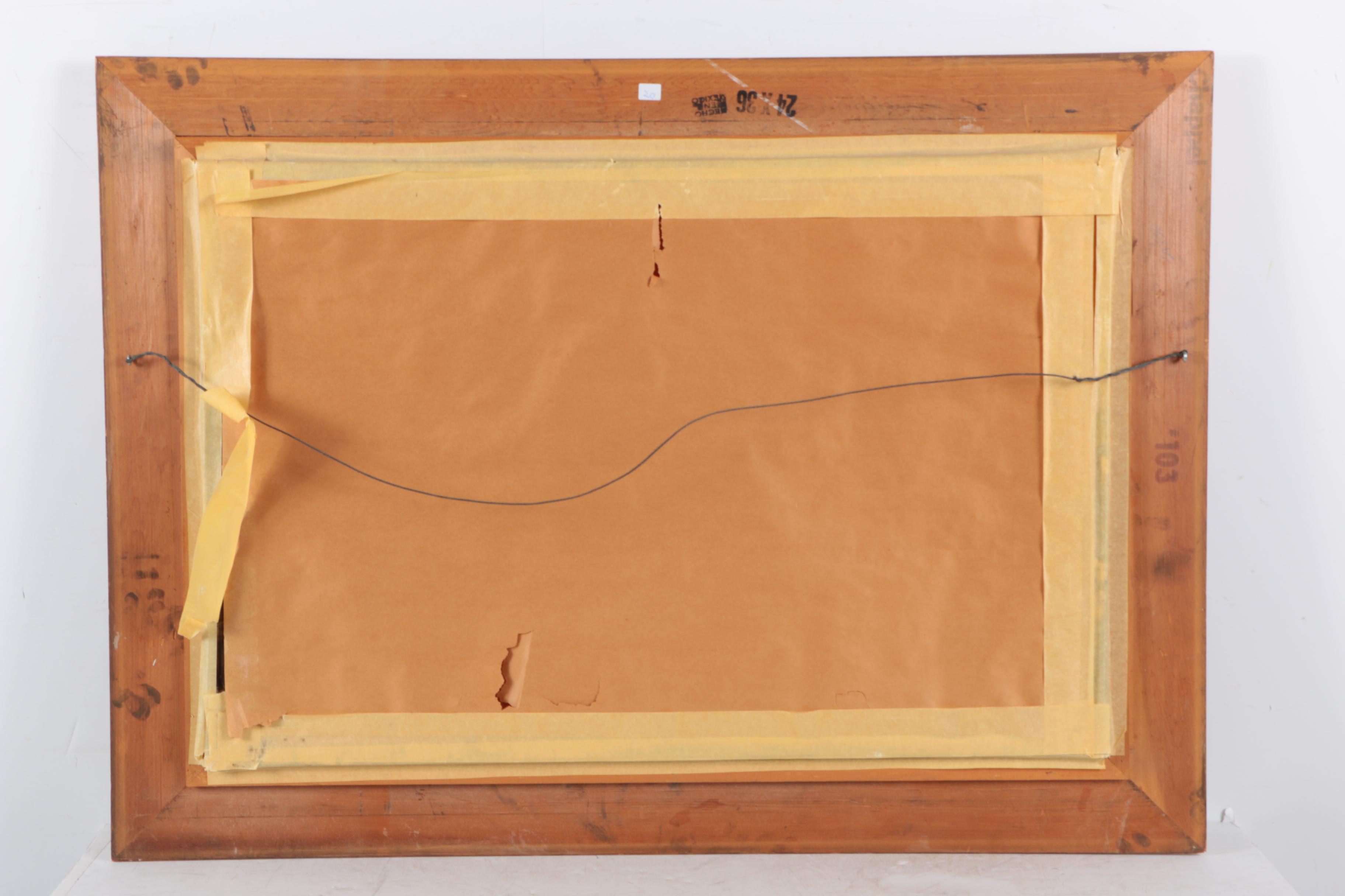 V. Singer Oil Painting on Canvas Wooded Landscape