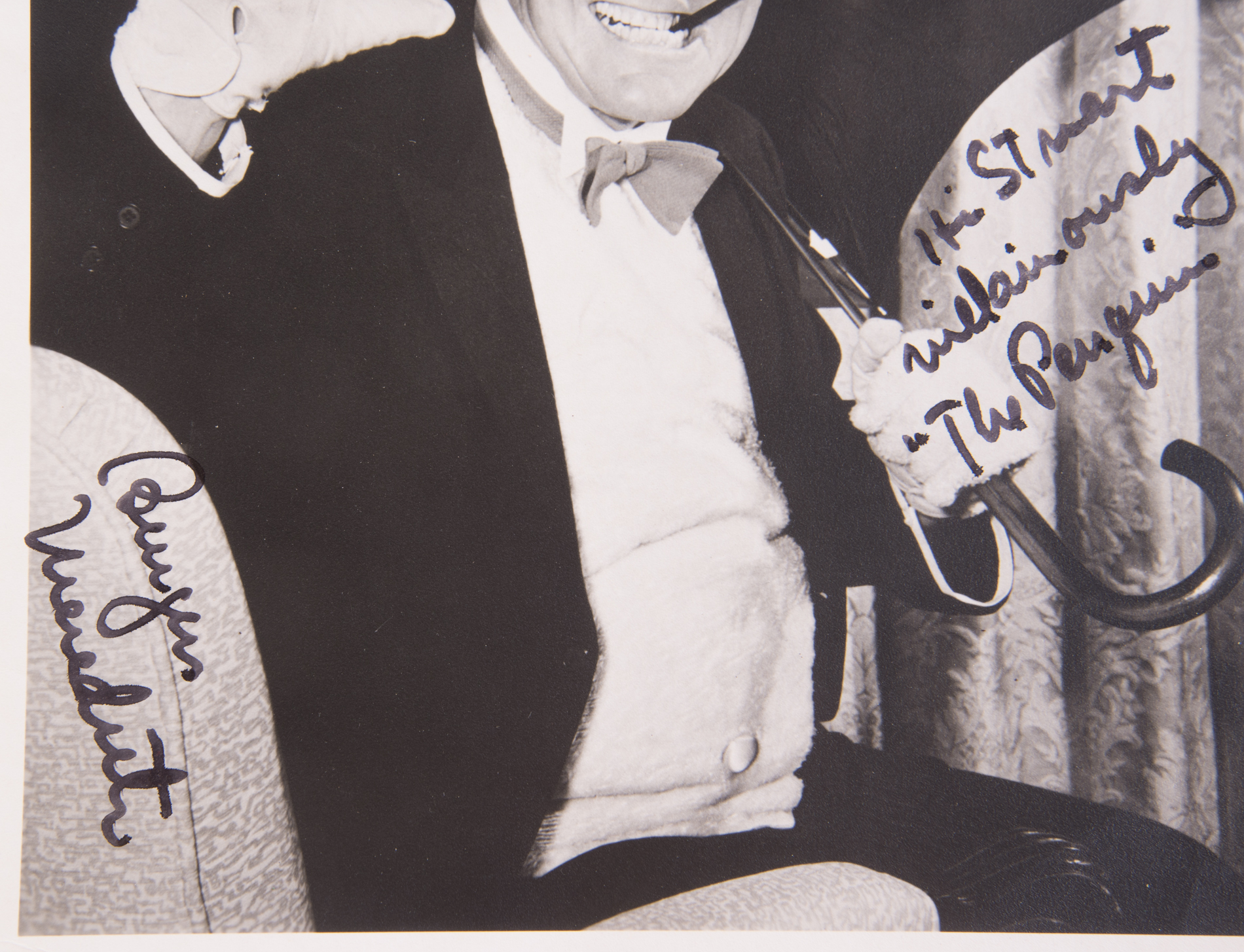 Burgess Meredith "The Penguin" Signed Photograph