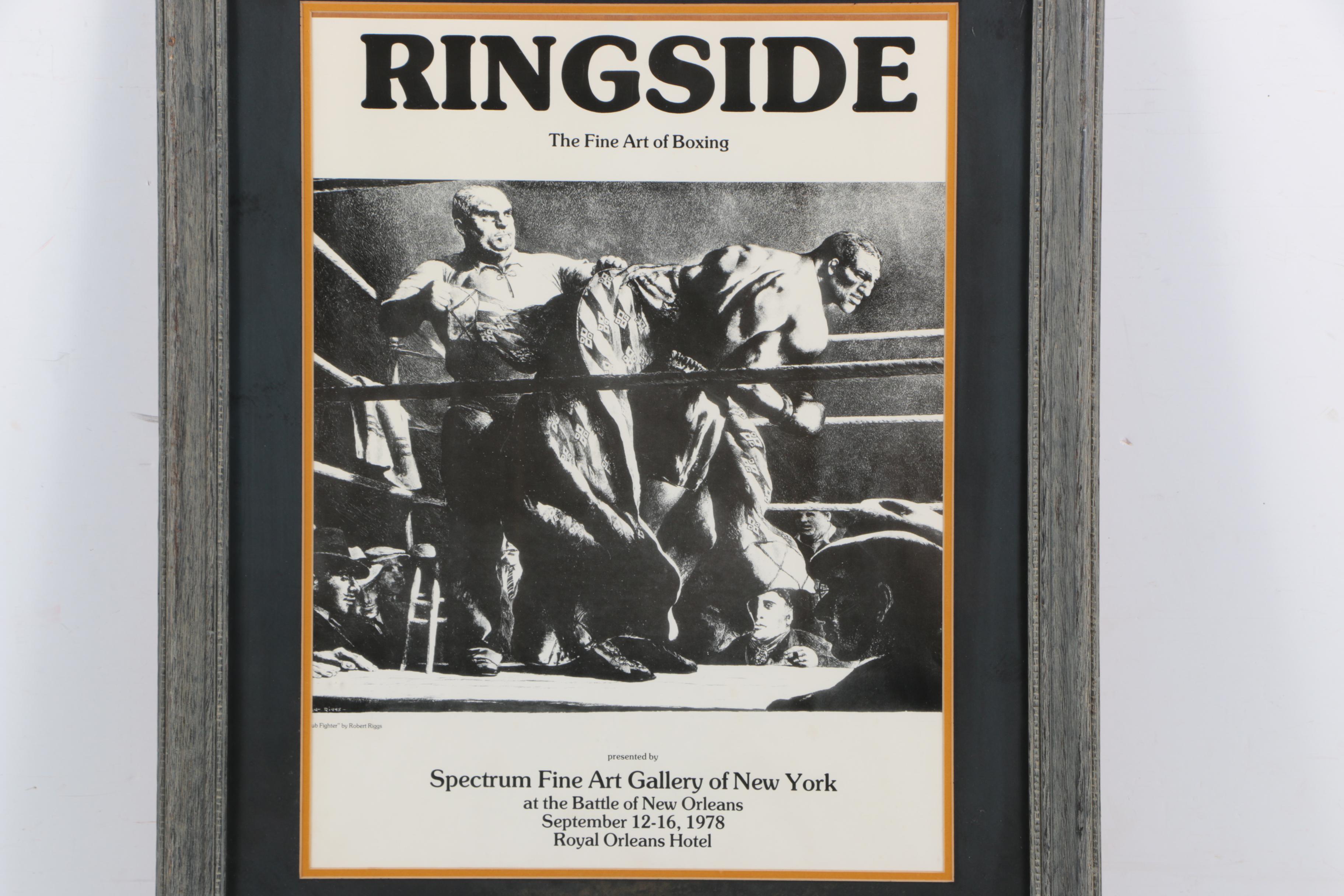 Exhibition Poster on Paper "Ringside, The Fine Art of Boxing"