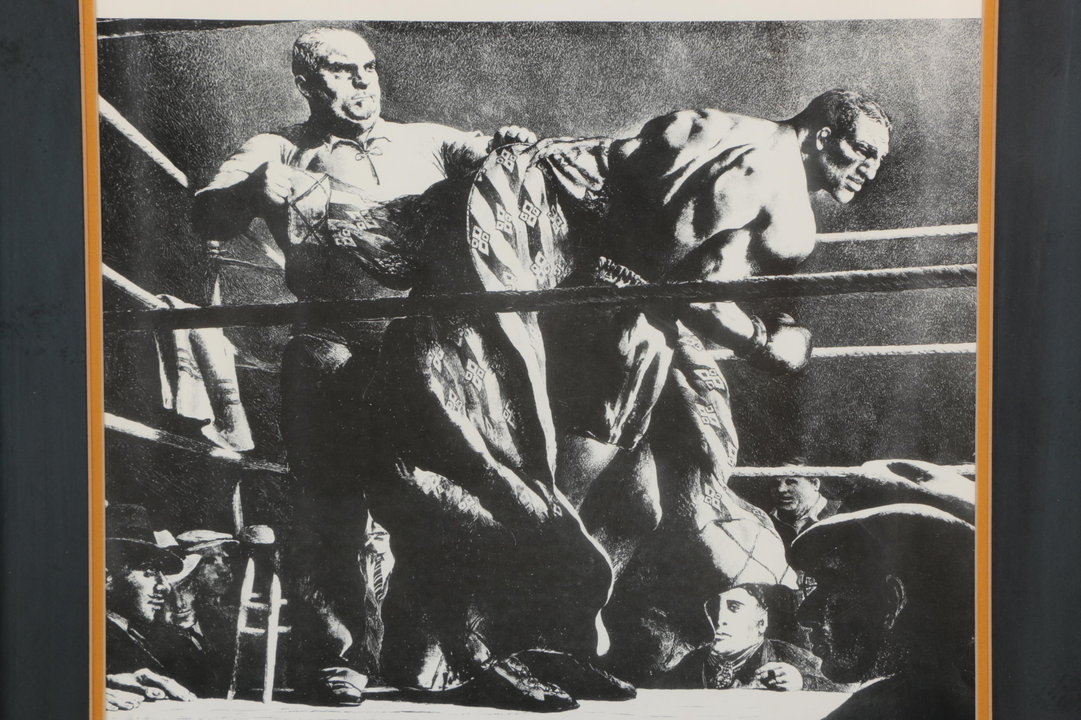 Exhibition Poster on Paper "Ringside, The Fine Art of Boxing"