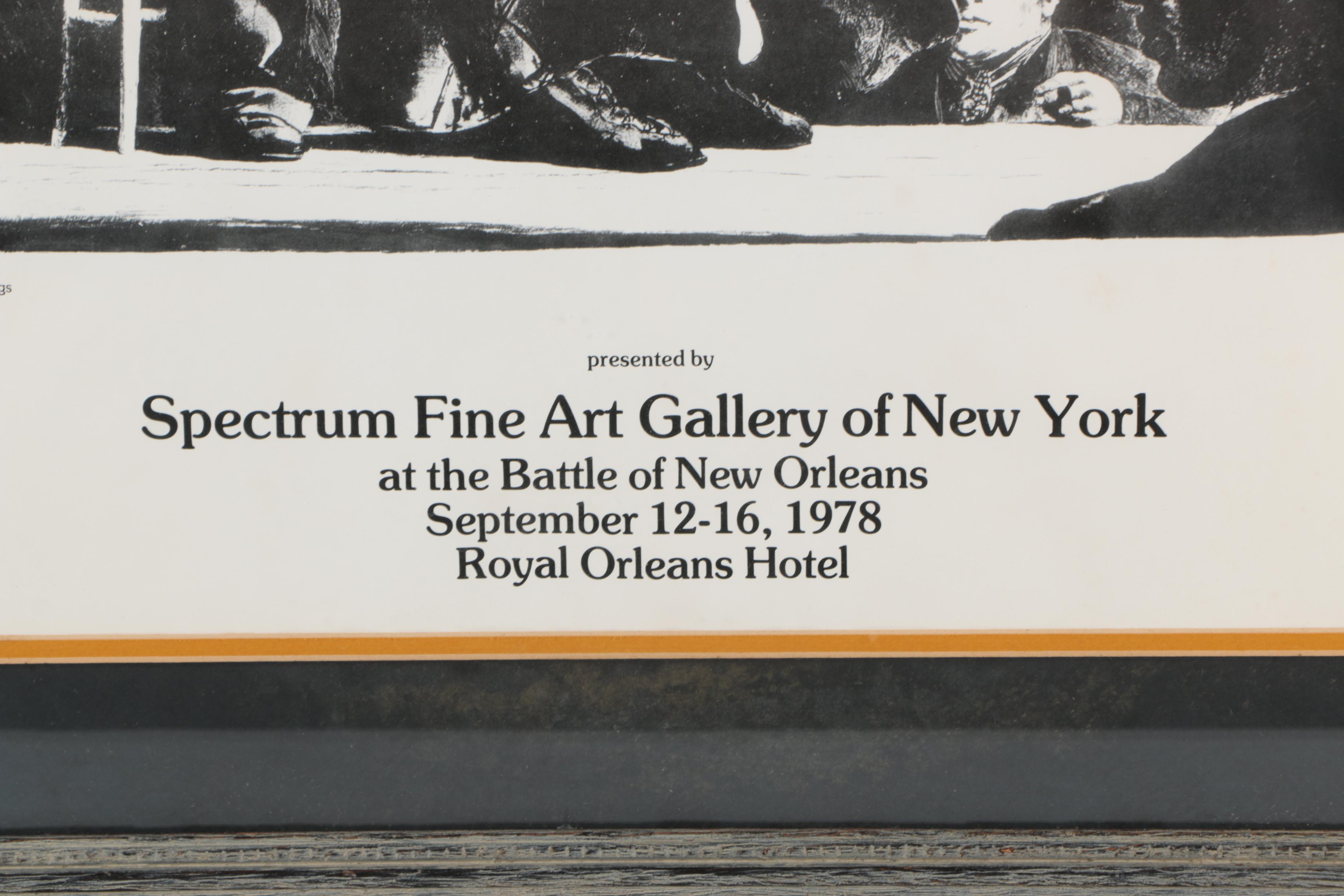 Exhibition Poster on Paper "Ringside, The Fine Art of Boxing"