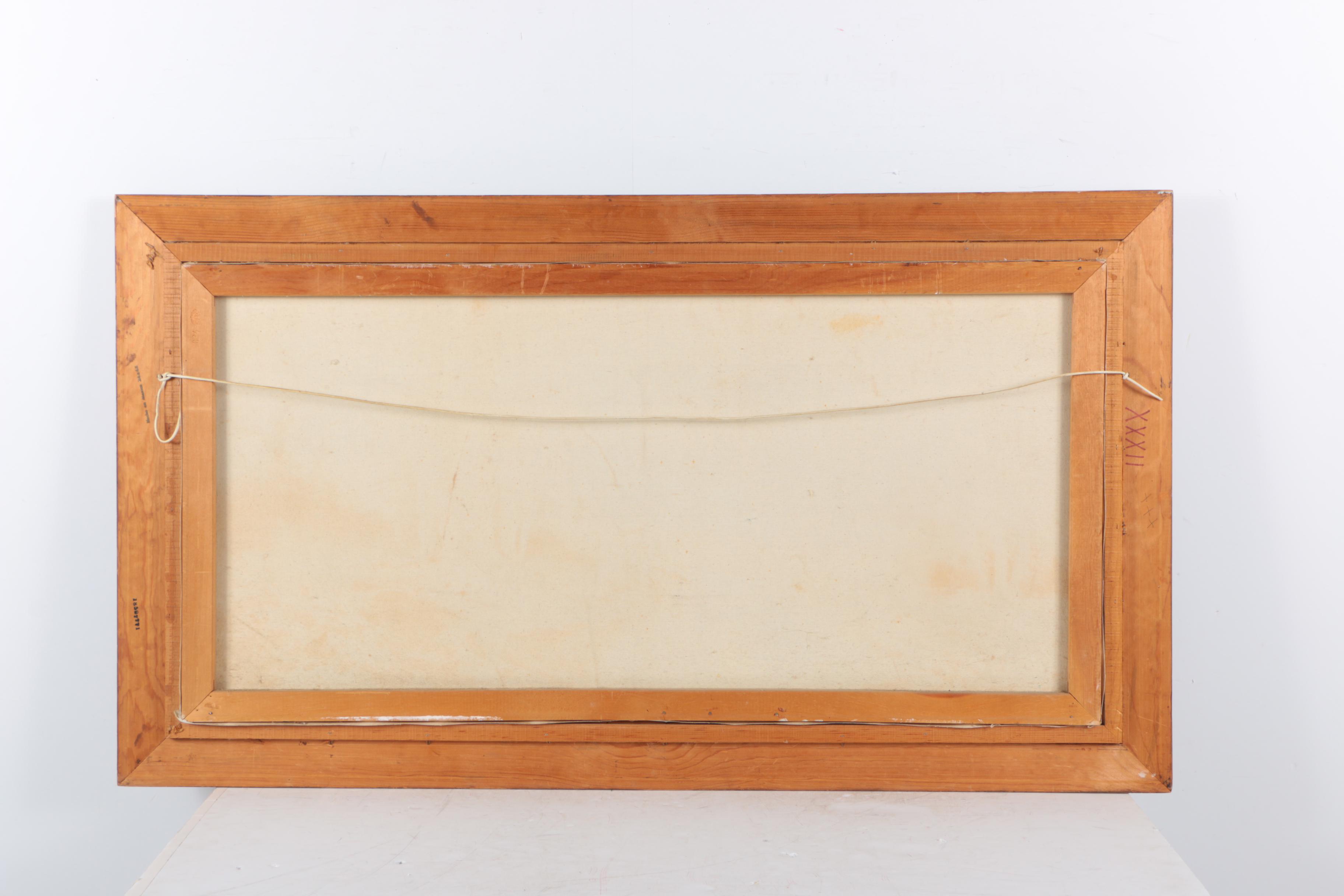 Oil Painting on Canvas of Mountain Landscape